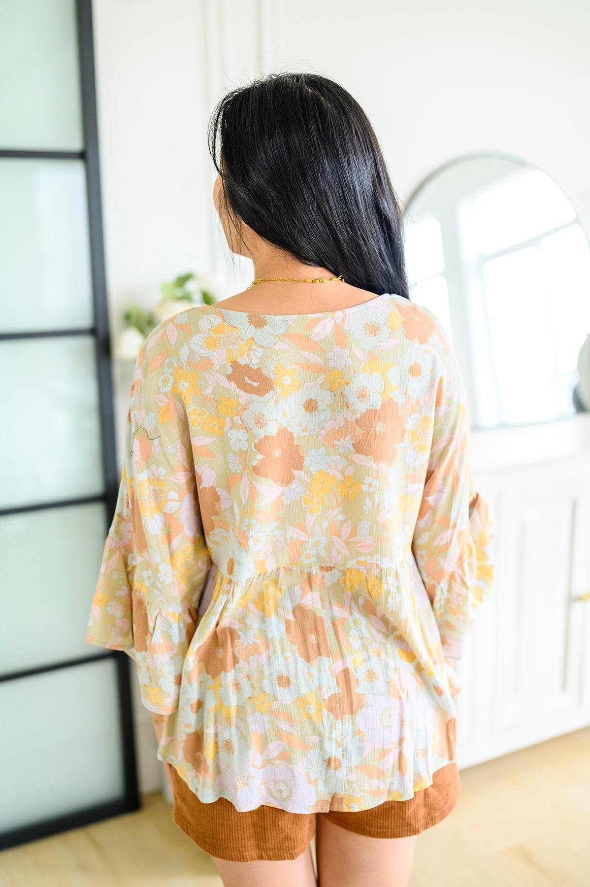 Singled Out Floral Blouse in Green - 4/21/2023