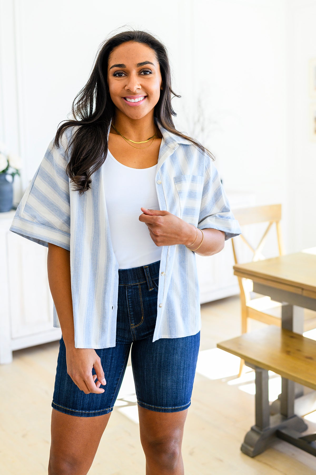 Tailored to Relax Striped Button Down - 3/9/2023