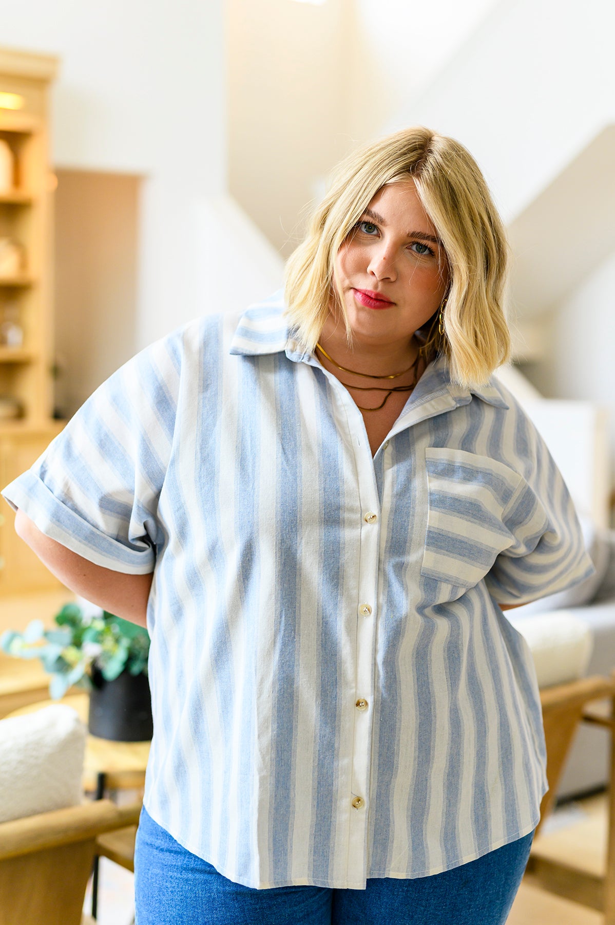 Tailored to Relax Striped Button Down - 3/9/2023