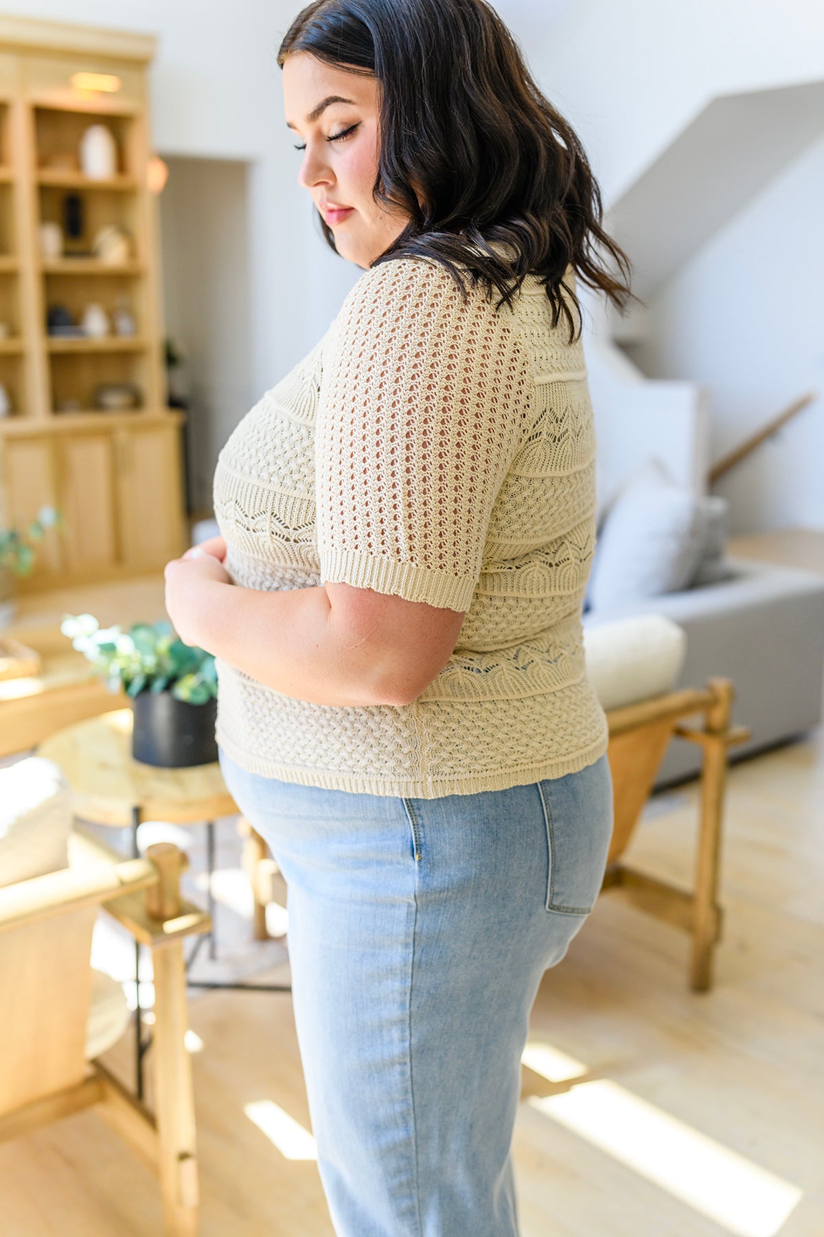 Thea Crocheted Knit Top - 4/28/2023
