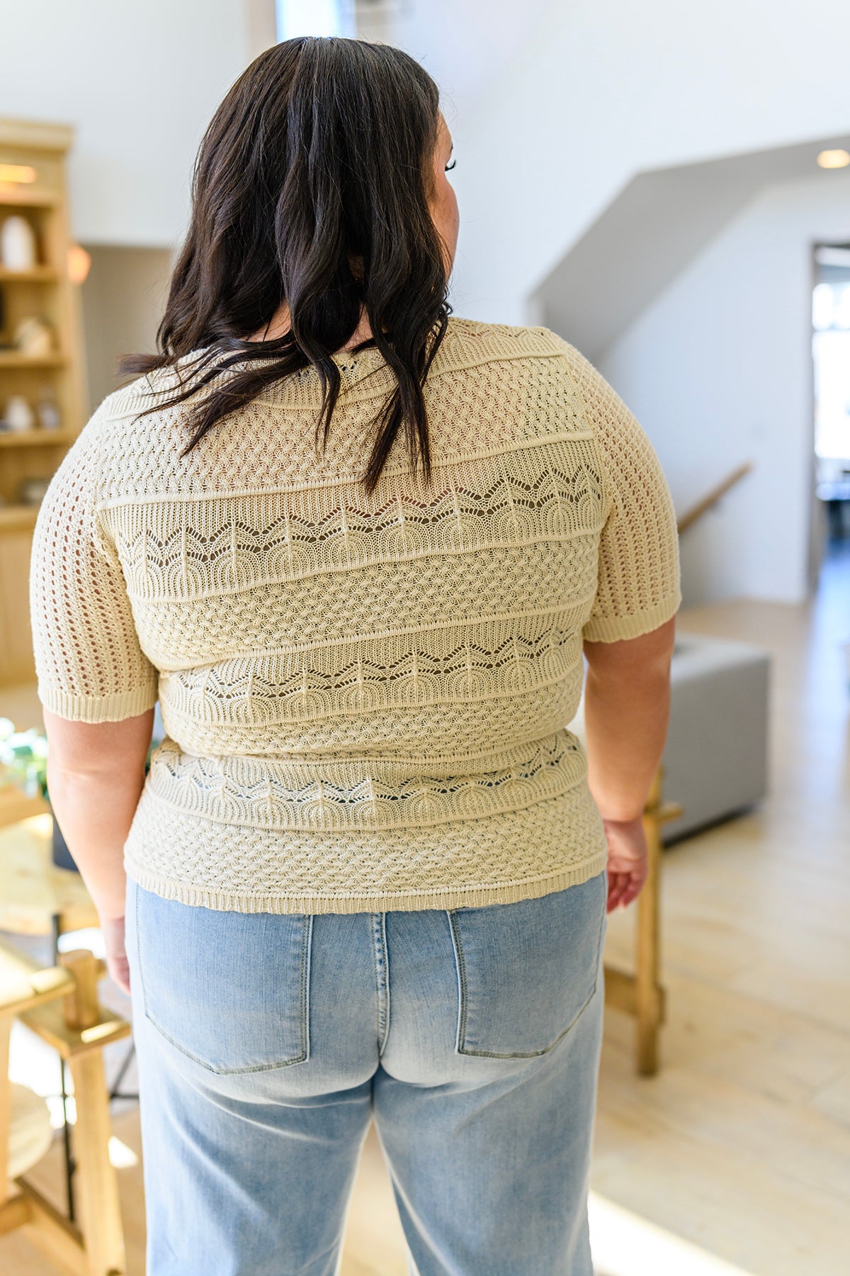 Thea Crocheted Knit Top - 4/28/2023