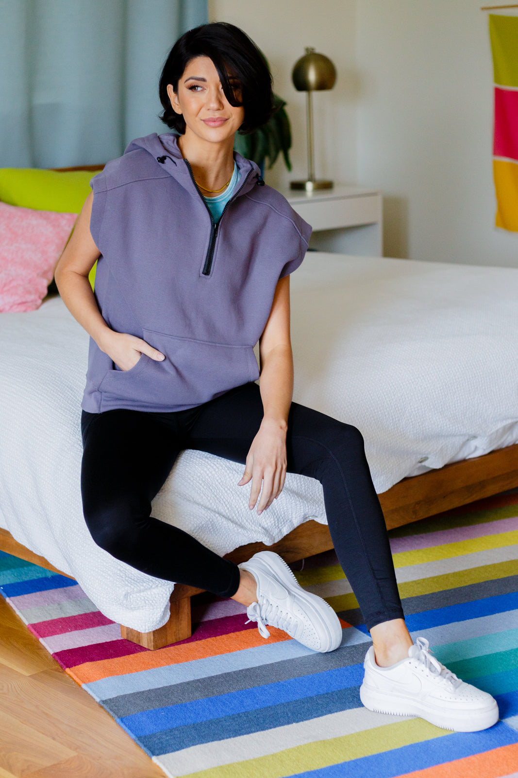 Up And Ready Cap Sleeve Workout Hoodie - 2/9/2023