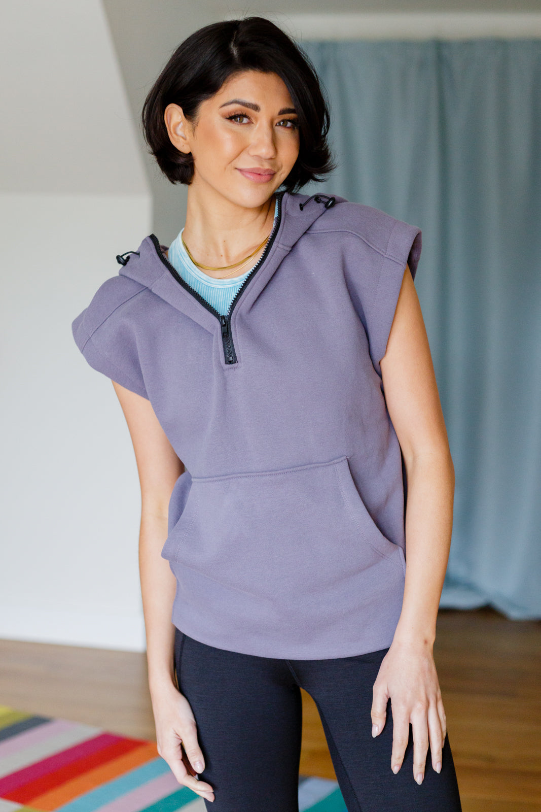 Up And Ready Cap Sleeve Workout Hoodie - 2/9/2023