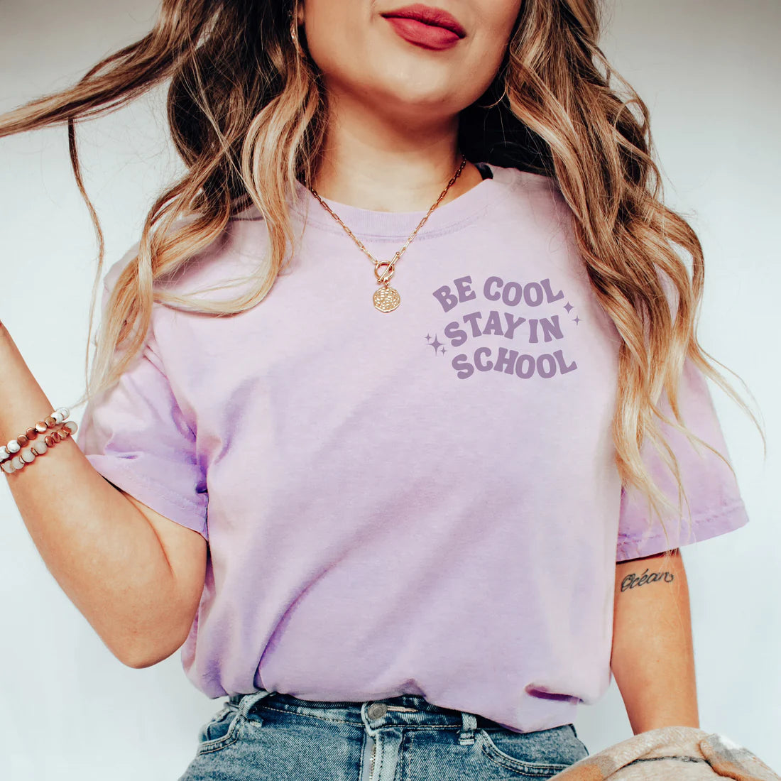 Be Cool Stay in School Graphic Tee - RTS