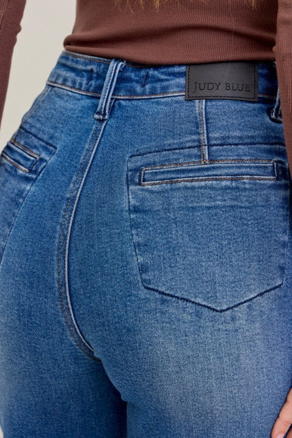 Karla High Waist Column Straight Button-Fly & Back Welt Pkts - 9/17/2025