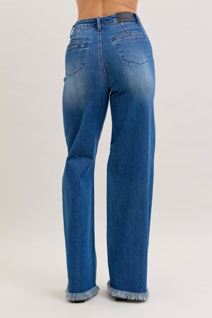 Karla High Waist Column Straight Button-Fly & Back Welt Pkts - 9/17/2025