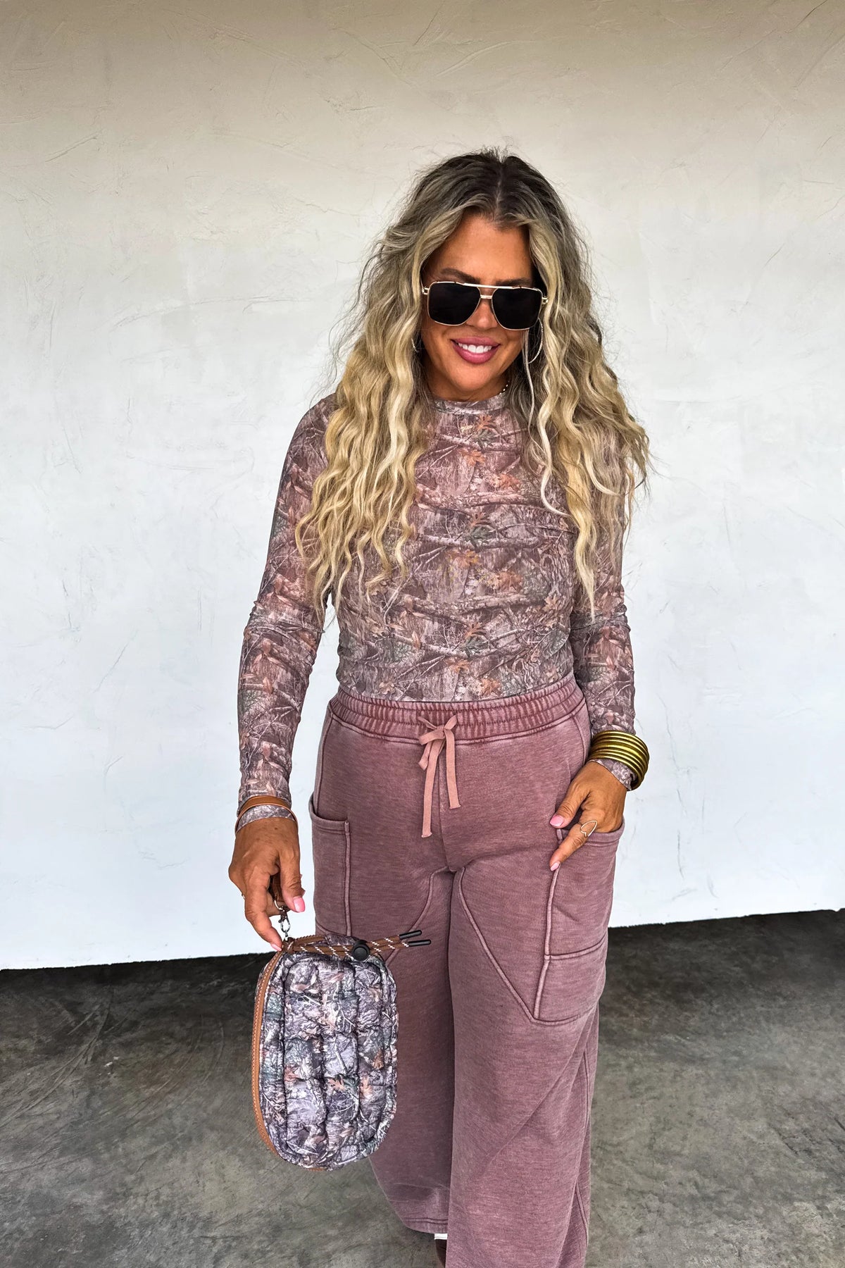 PREORDER: Camo Mesh Top