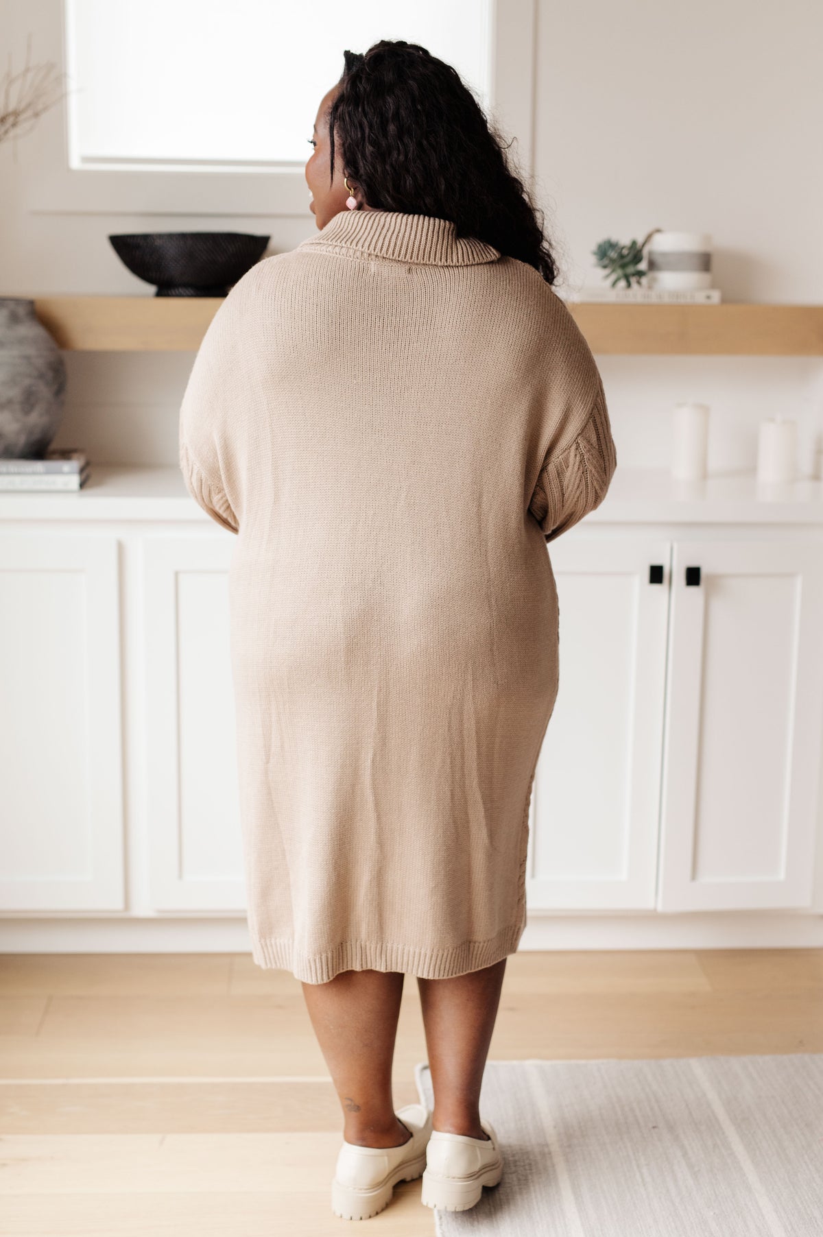 Bundled Beauty Turtleneck Sweater Dress - 10/23/2025