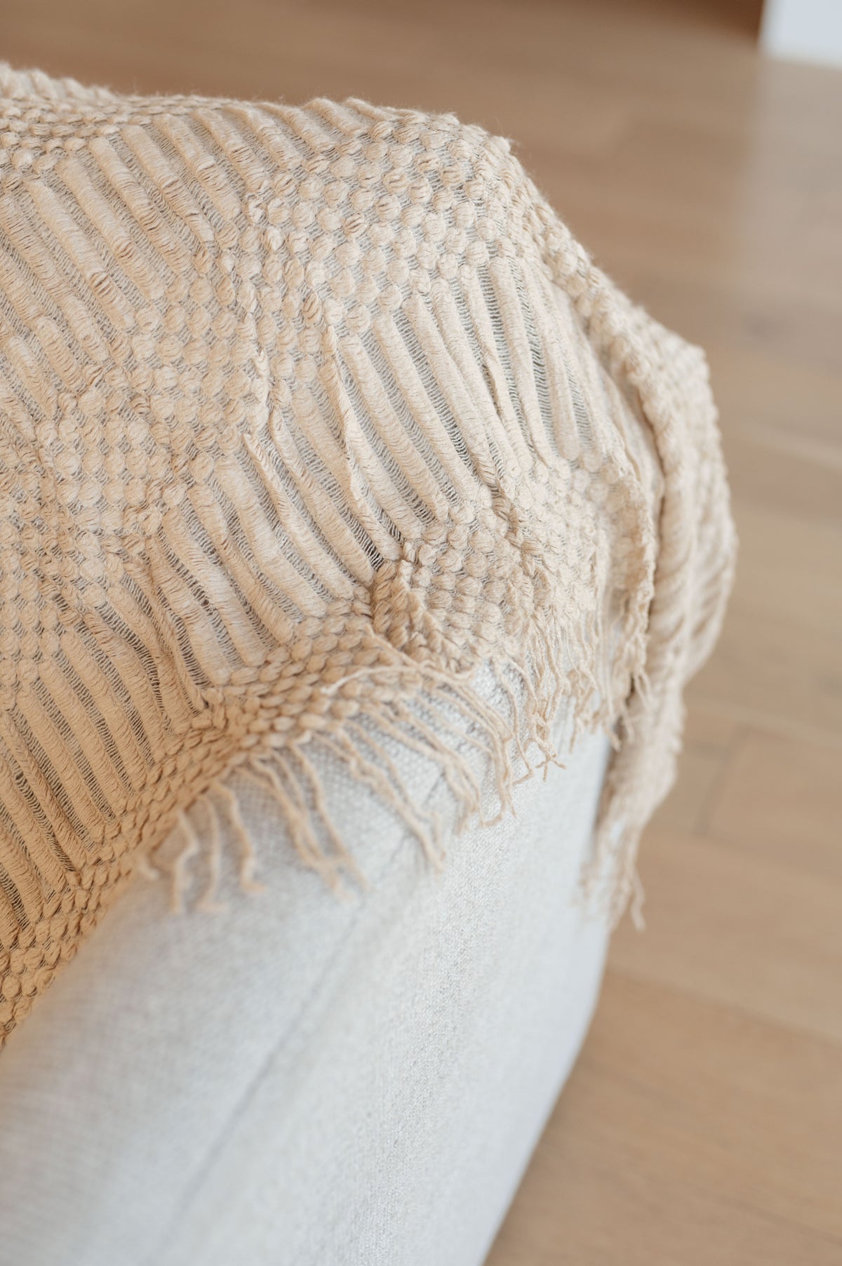 Graham Blanket Single Cuddle Size in Beige - 9/30/2026