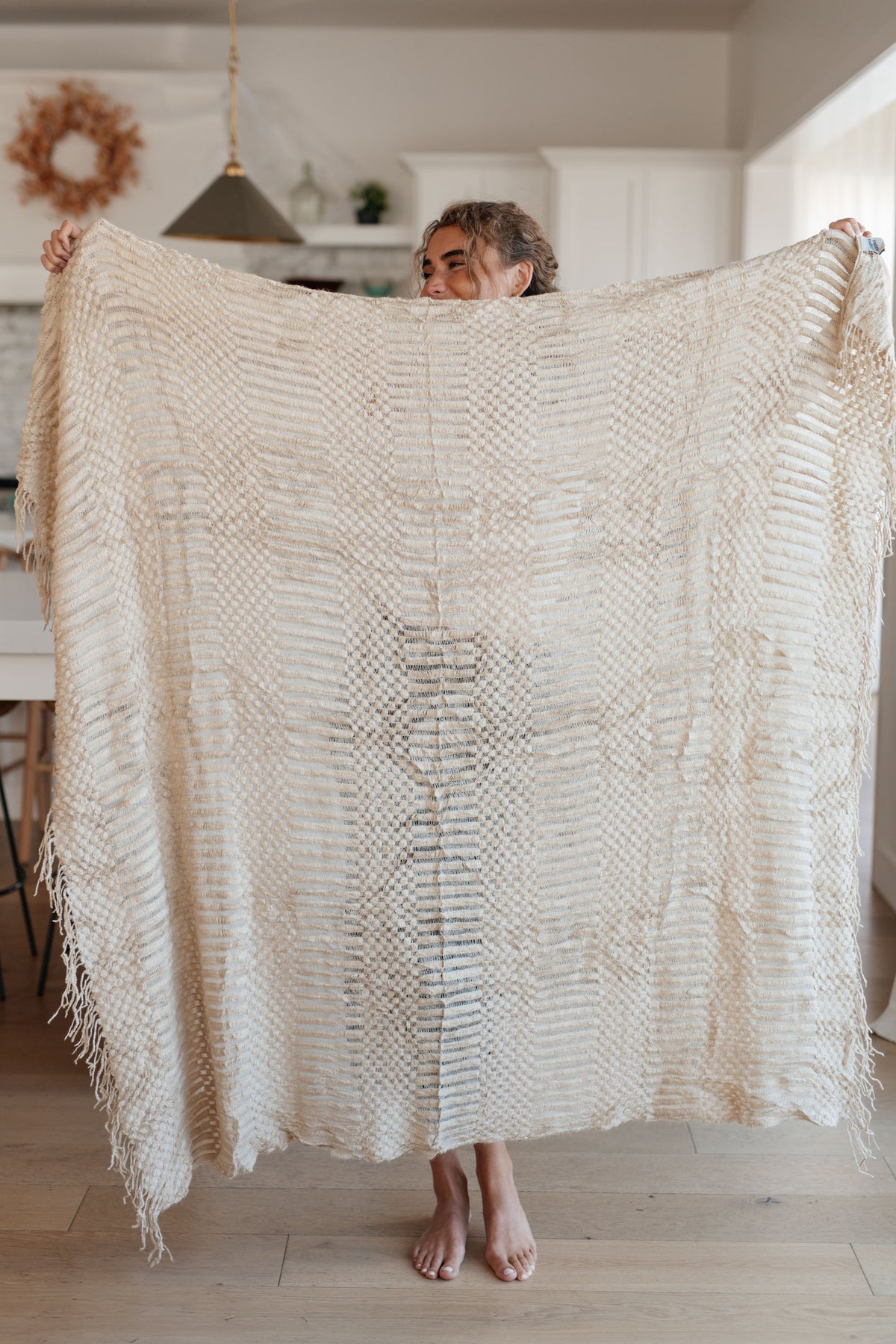 Graham Blanket Single Cuddle Size in Beige - 9/30/2026