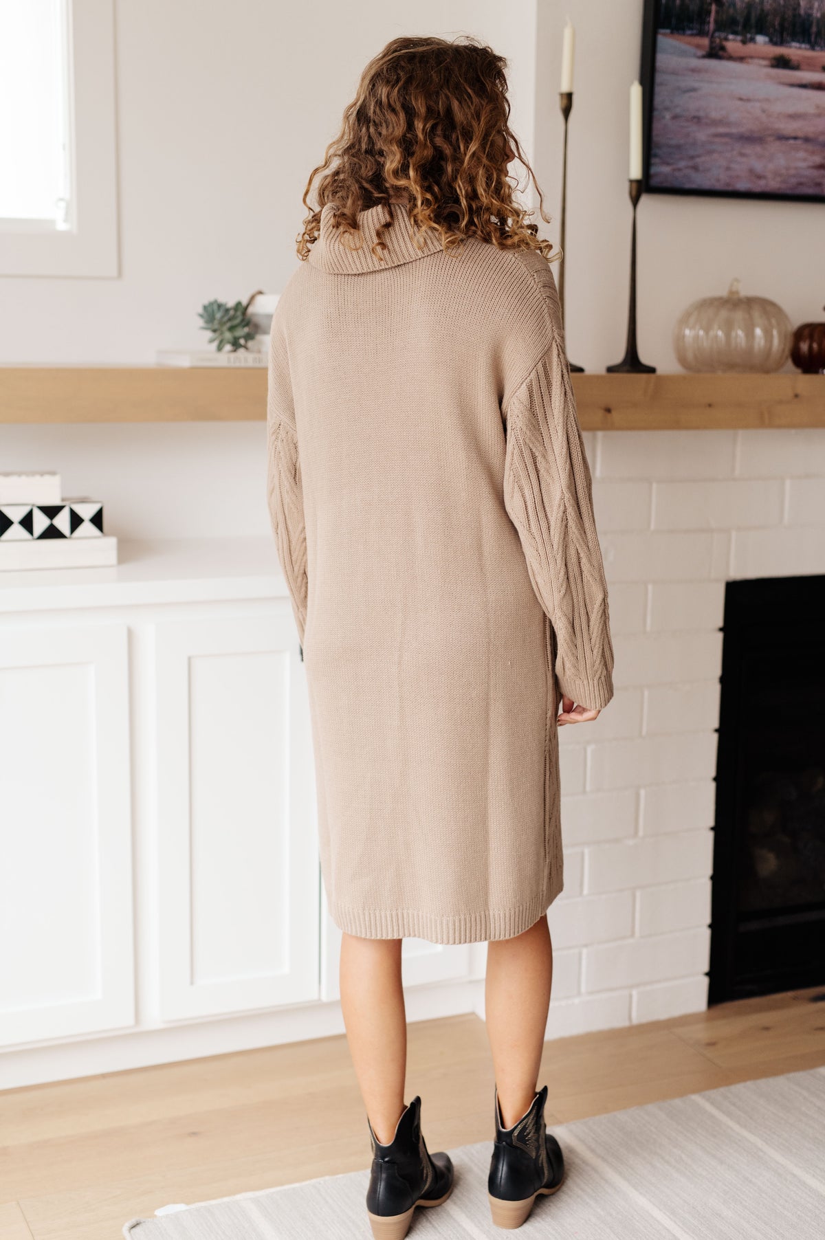 Bundled Beauty Turtleneck Sweater Dress - 10/23/2025