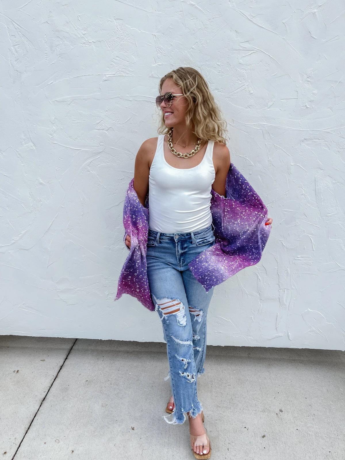 Starstruck Ombre Cardigan in Three Colors - RTS