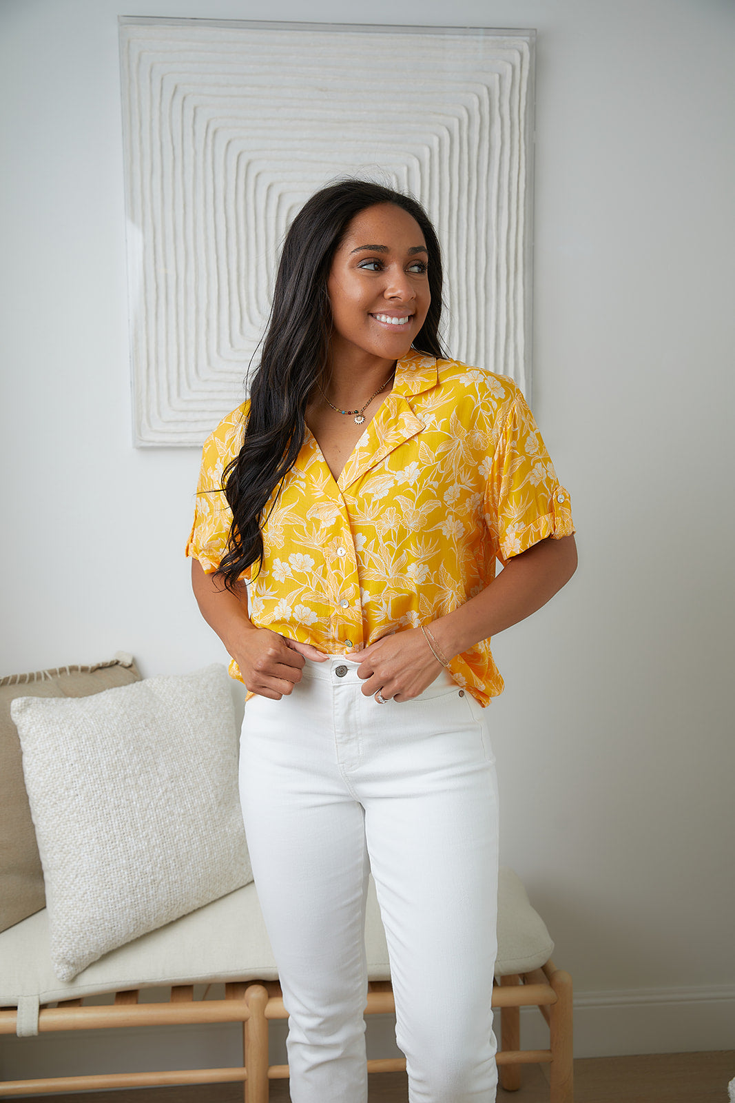 Clementine Floral Button Up Blouse - 4/6/2023