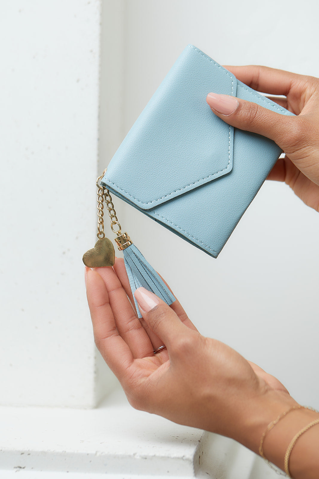 Love Letter Wallet in Powder Blue - 5/15/2023