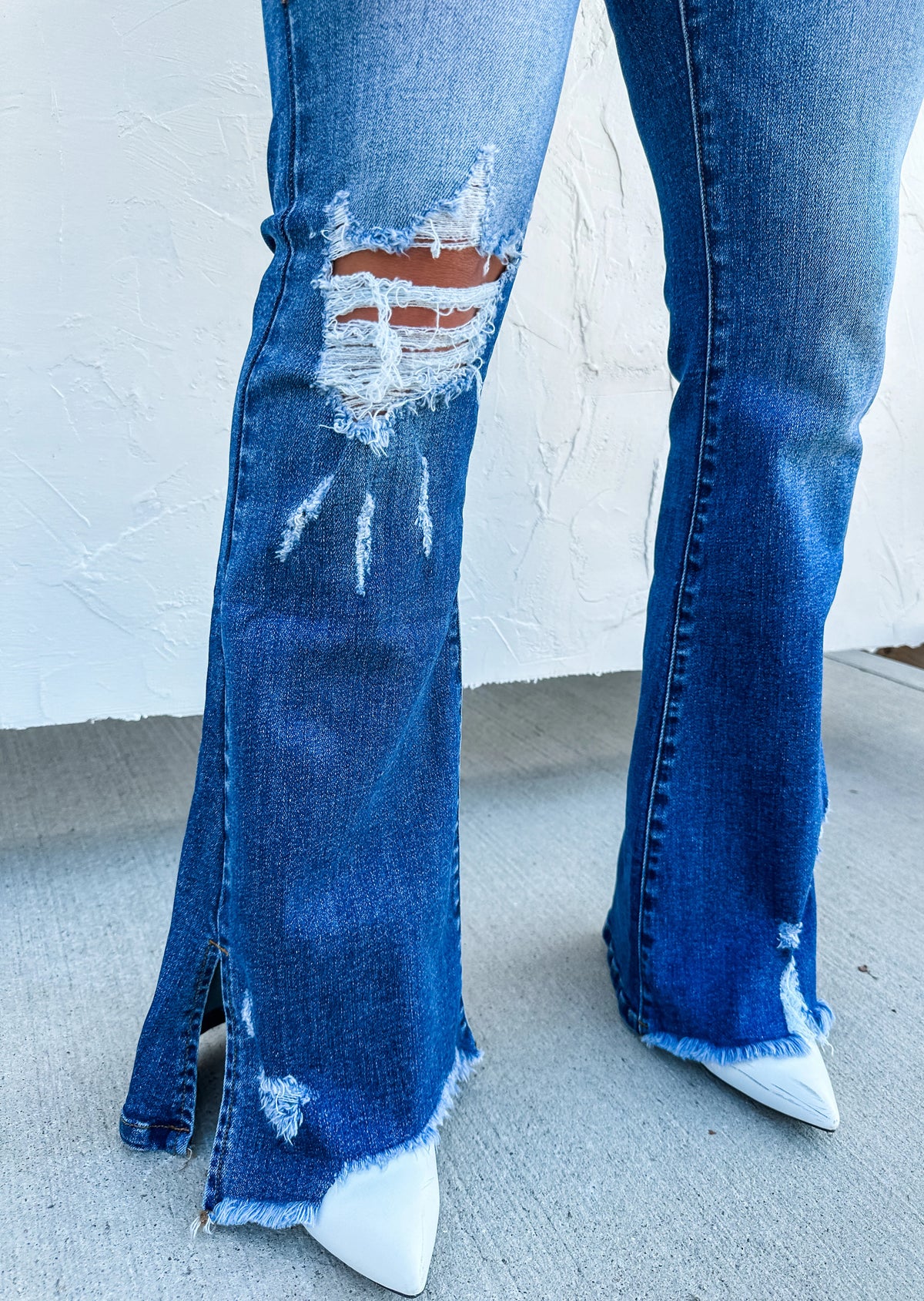 PREORDER: Diesel Split Hem Jeans Short 29" Inseam