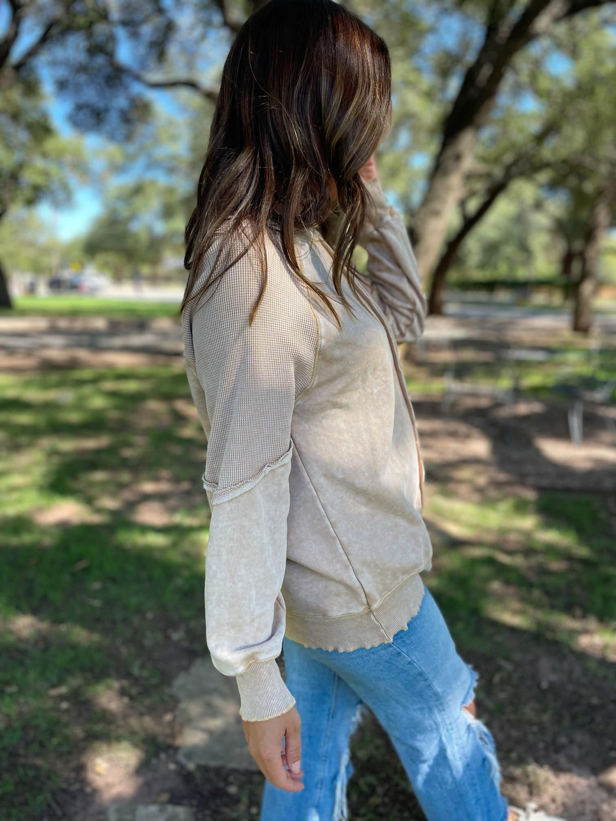 PREORDER: Best Selling Elliott Exposed Seam Sweatshirt in Five Colors - Ships in 4 weeks