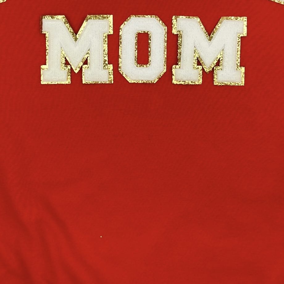 Baseball Mom Chenille Patch Sweatshirt - RTS