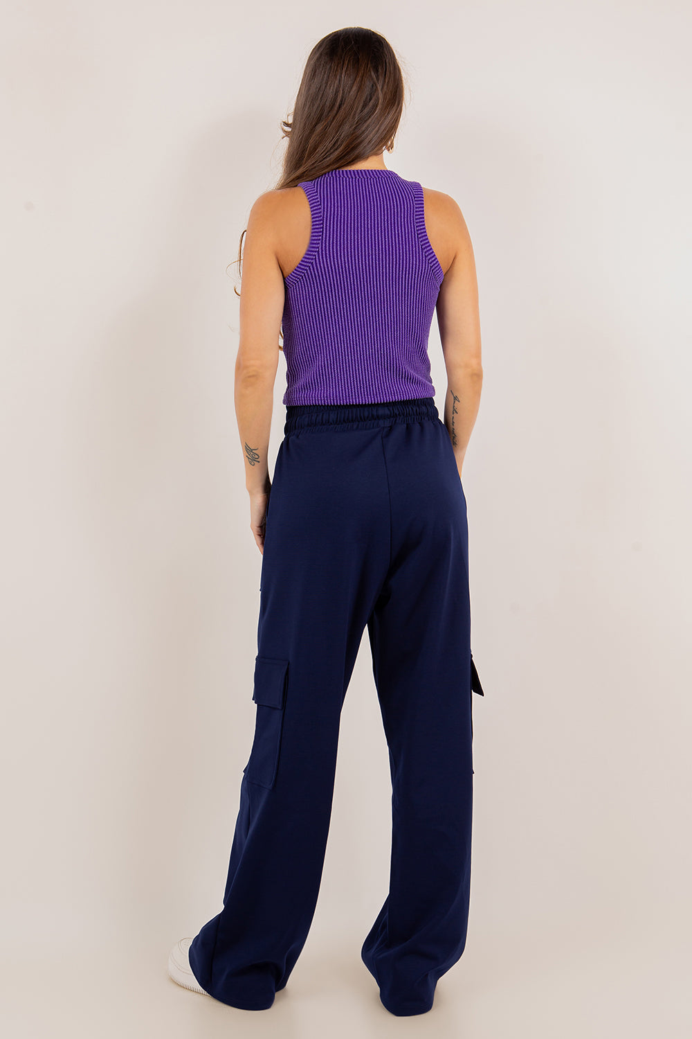 Ponte Stretch Cargo Pants In Five Colors - RTS