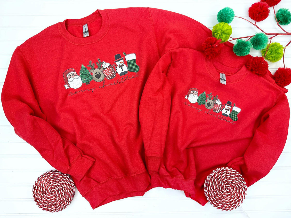 PREORDER: Matching Christmas Friends Sweatshirt in Adult Sizes