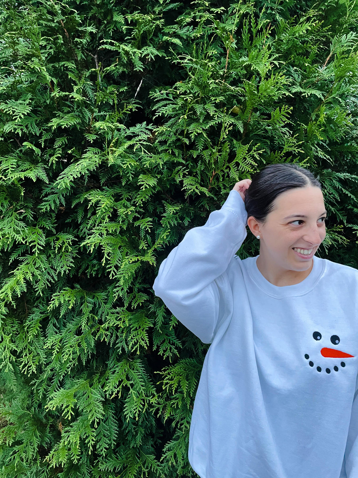 PREORDER: Embroidered Snowman Sweatshirt