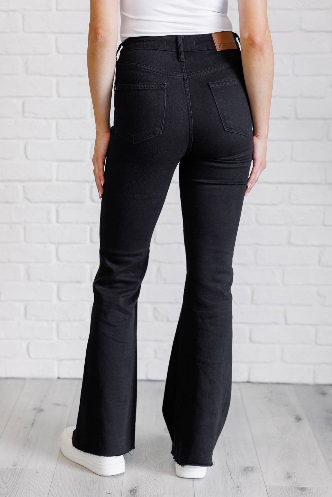 Etta High Rise Control Top Flare Jeans in Black - 11/6/2024