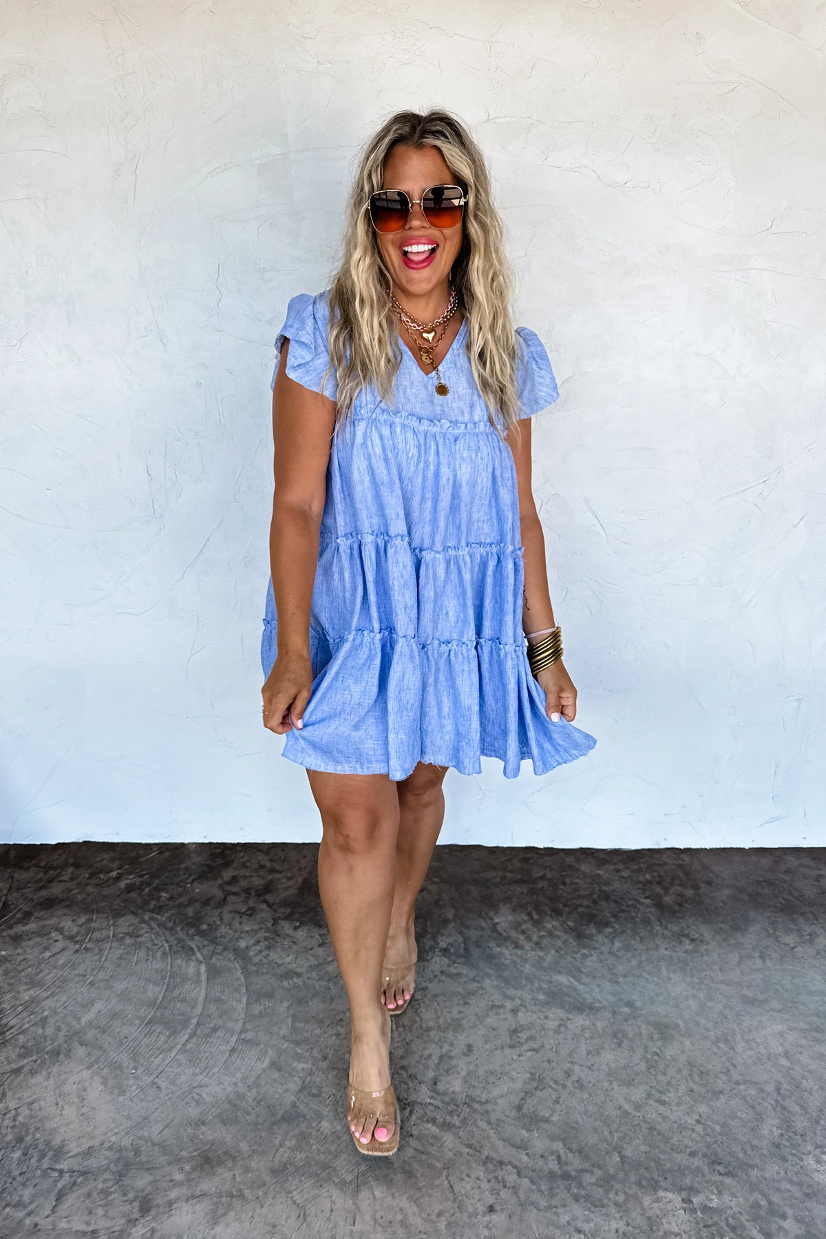 PREORDER: Day Dreaming Ruffle Dress - **Limited Qtys**