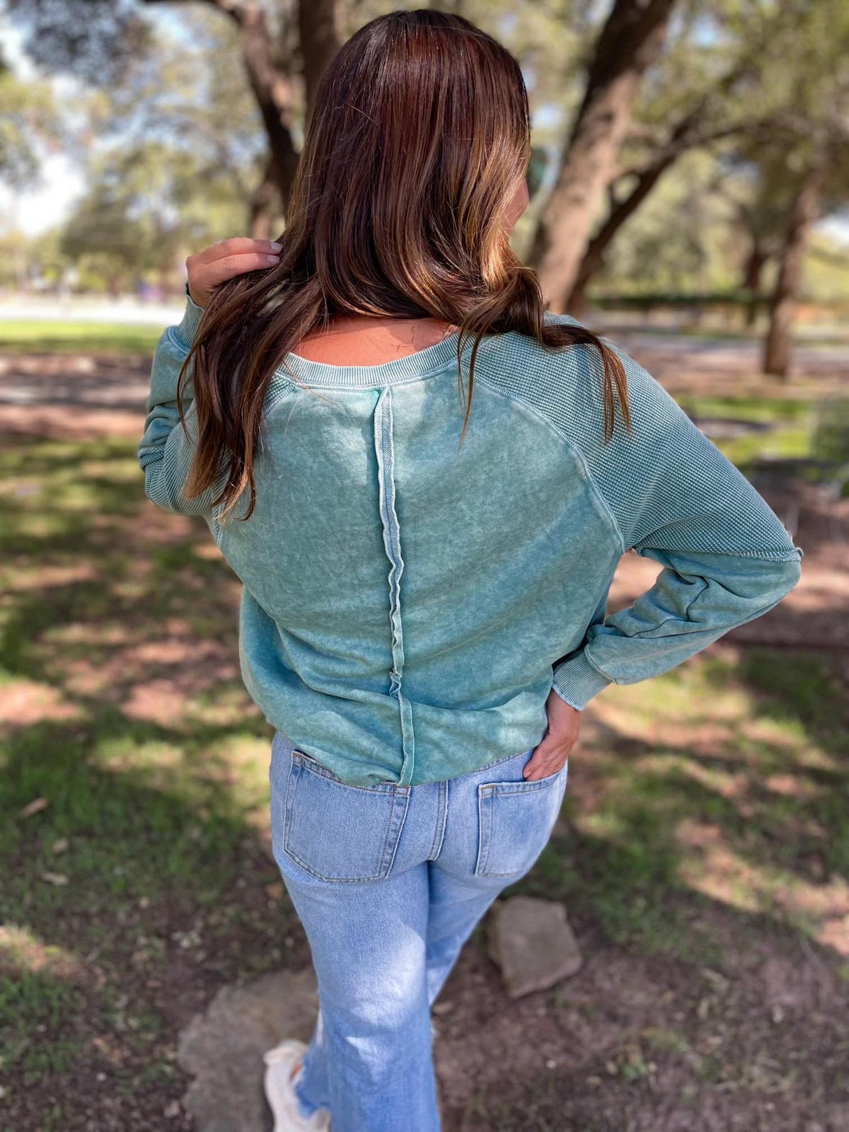 PREORDER: Best Selling Elliott Exposed Seam Sweatshirt in Five Colors - Ships in 4 weeks
