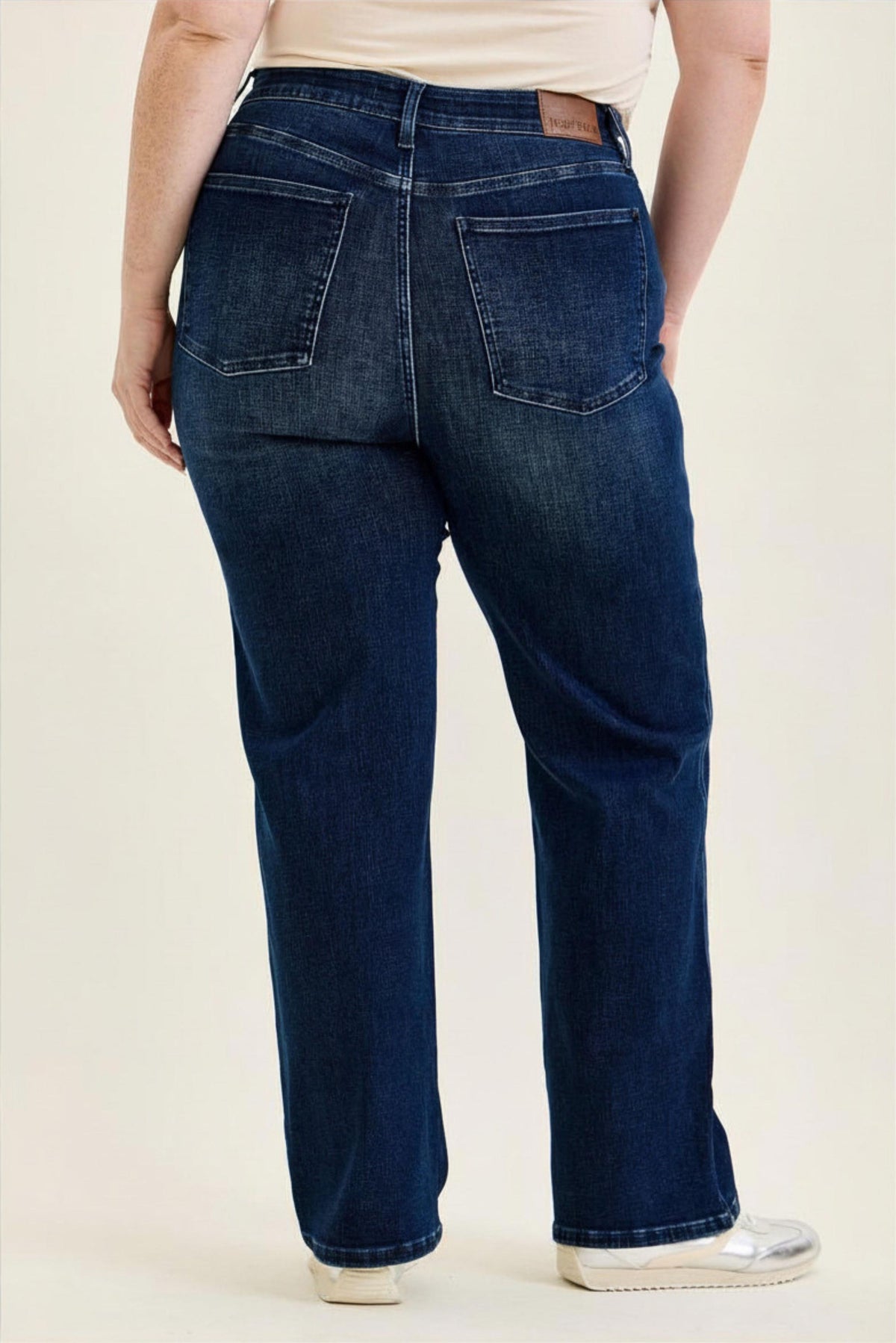 Linda High Waist Classic Straight Jean in Dark Midnight Blue - 10/21/2026