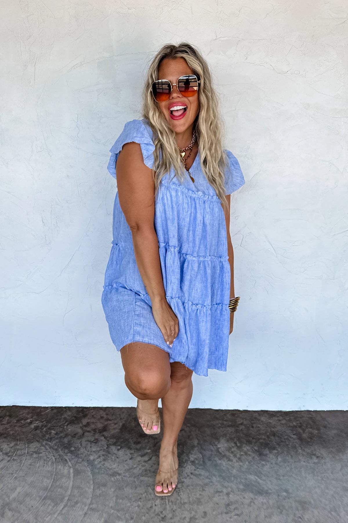PREORDER: Day Dreaming Ruffle Dress - **Limited Qtys**