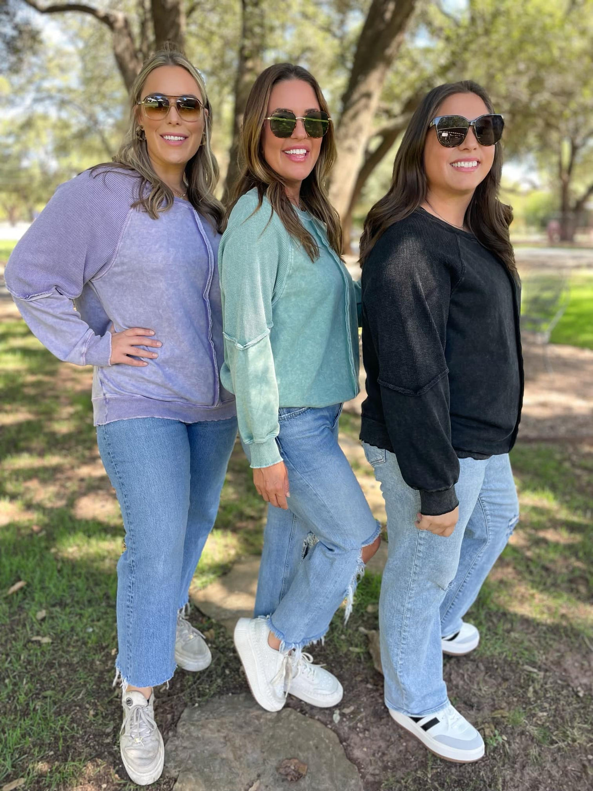 PREORDER: Best Selling Elliott Exposed Seam Sweatshirt in Five Colors - Ships in 4 weeks