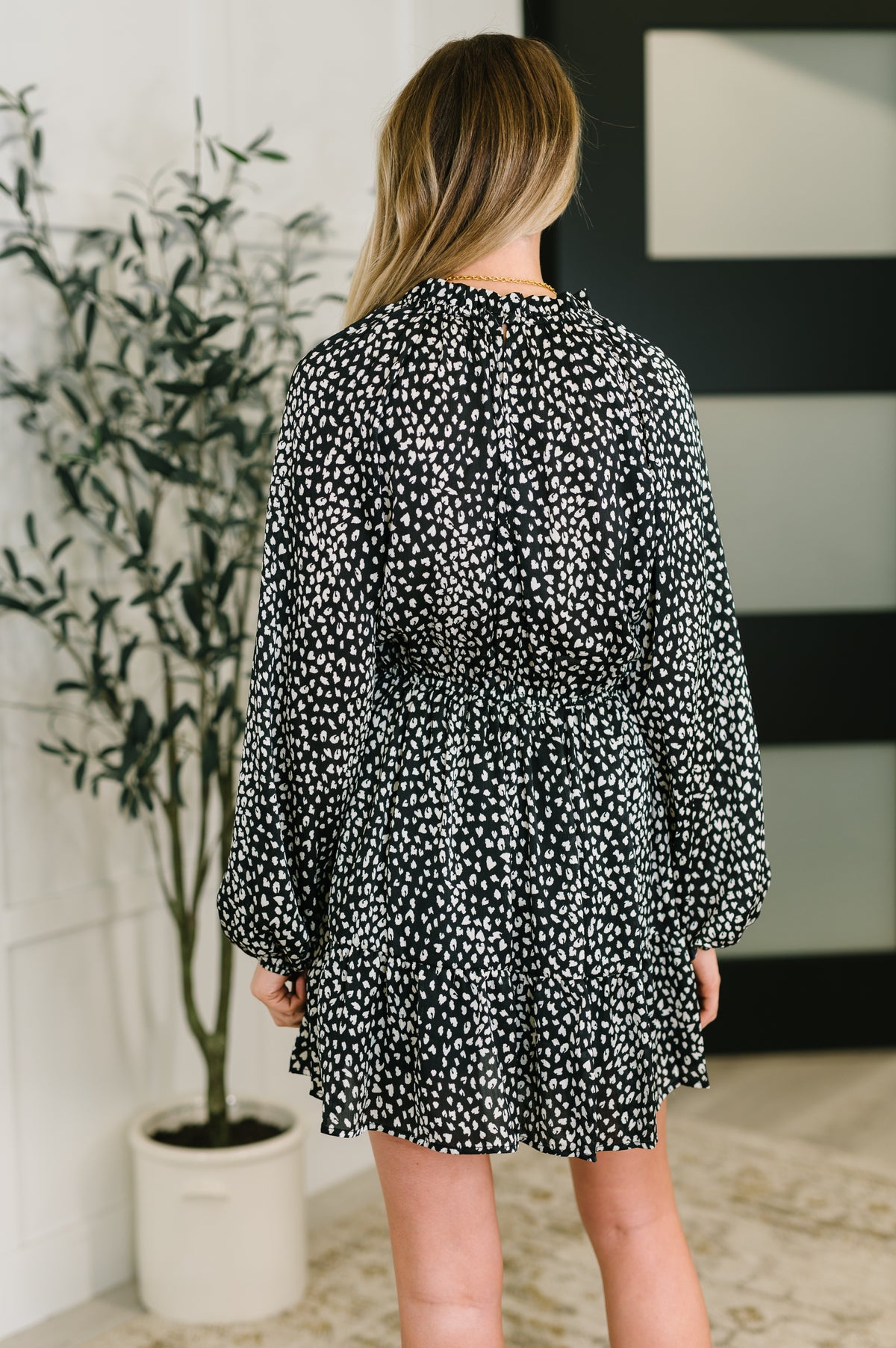 A Cheeky Little Time Tiered Dress in Black - 9/5/2025