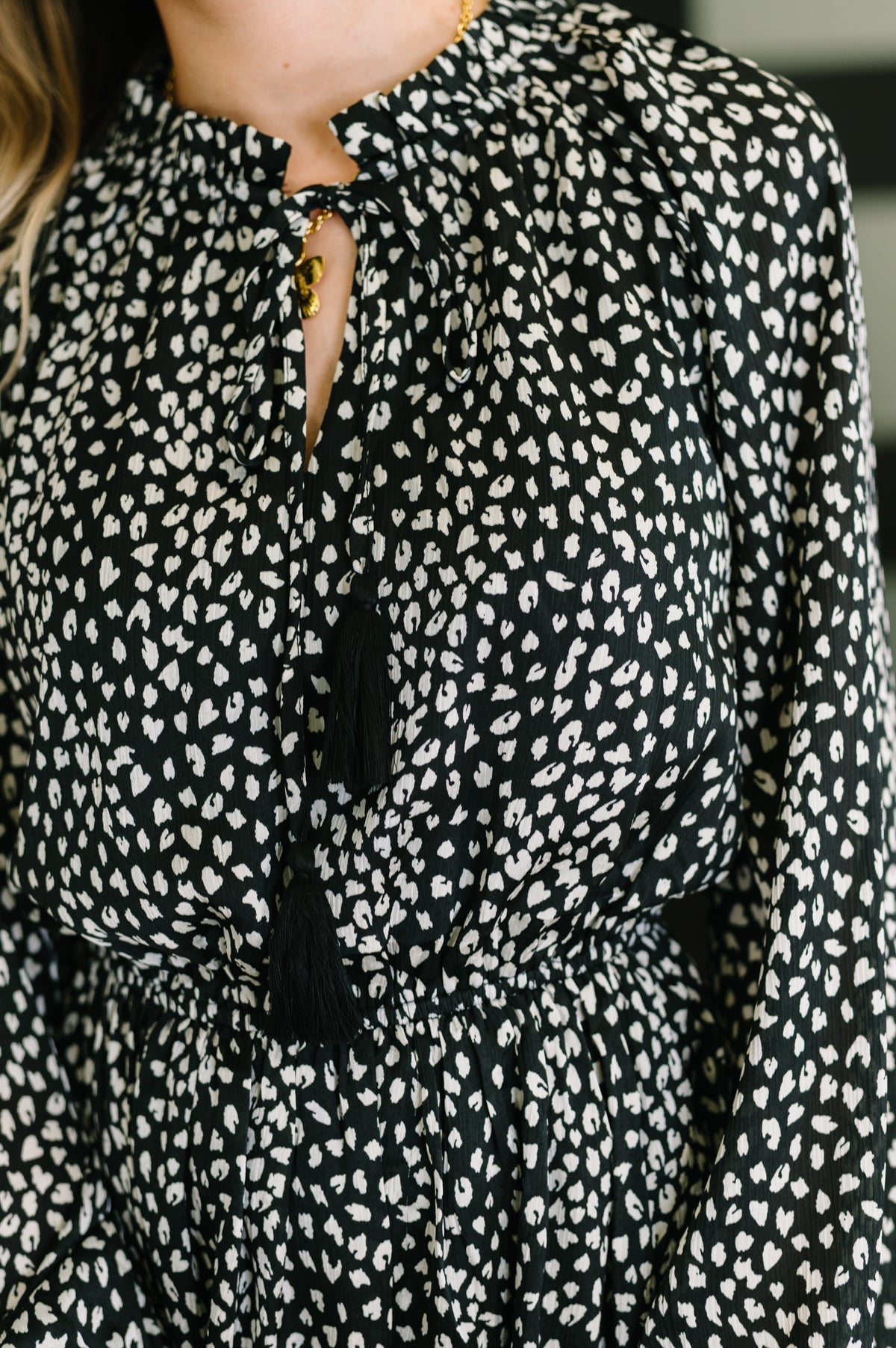 A Cheeky Little Time Tiered Dress in Black - 9/5/2025