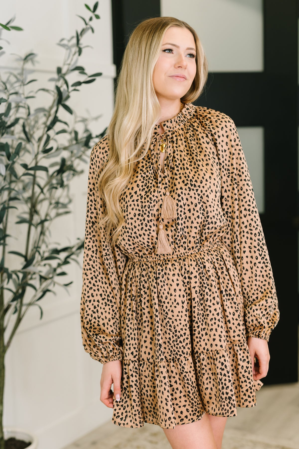 A Cheeky Little Time Tiered Dress in Pecan Brown - 9/5/2025