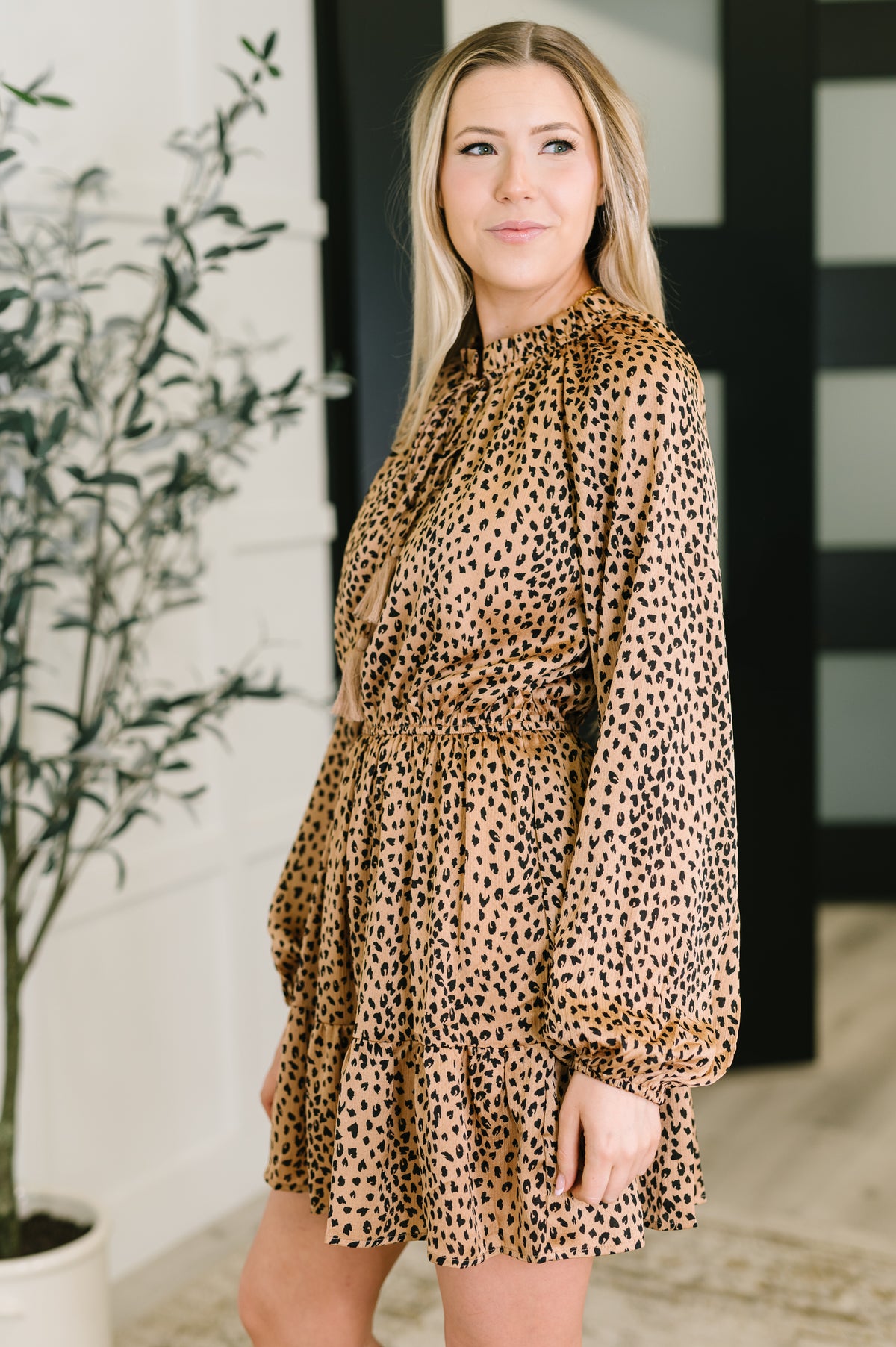 A Cheeky Little Time Tiered Dress in Pecan Brown - 9/5/2025