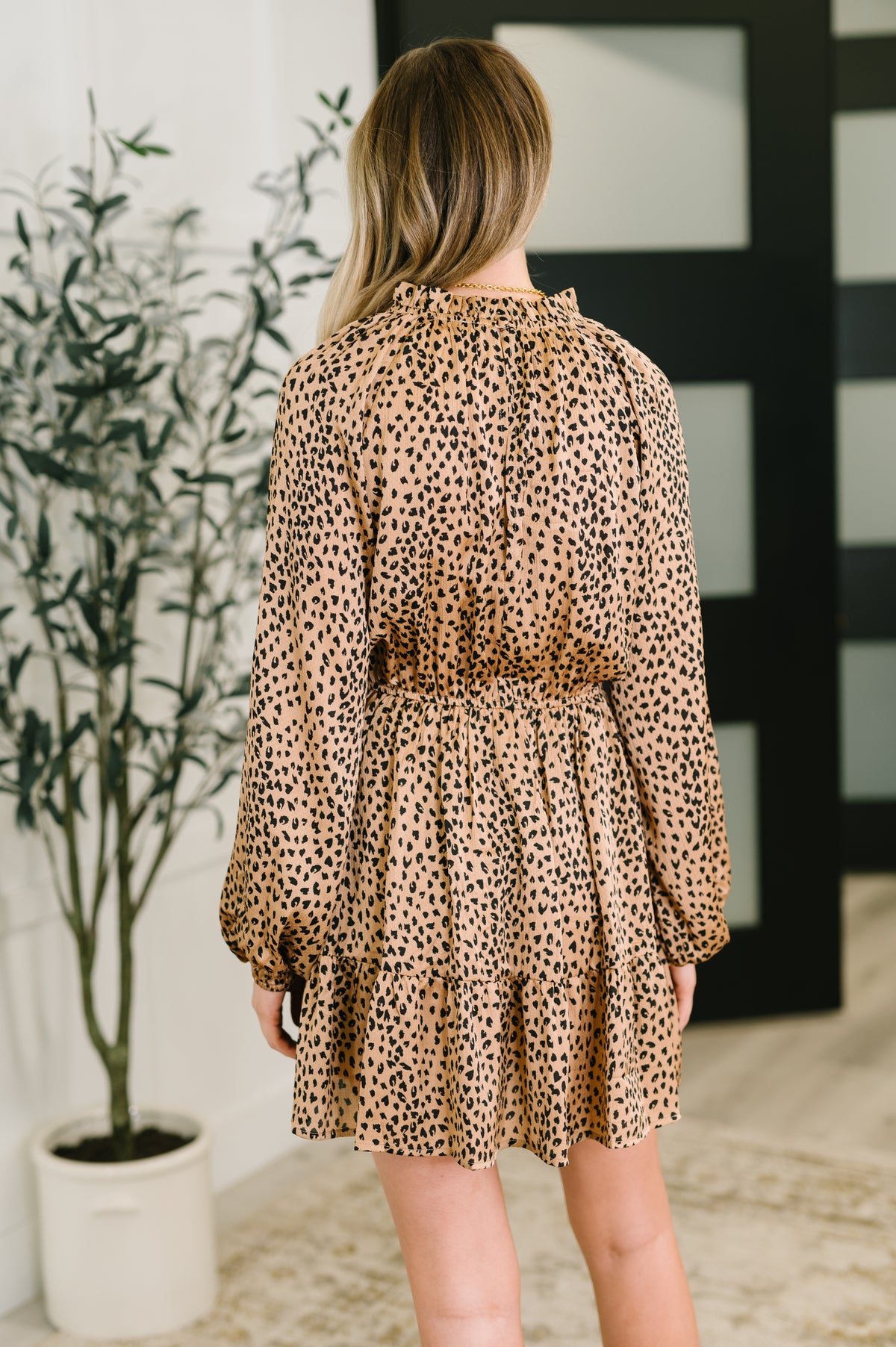 A Cheeky Little Time Tiered Dress in Pecan Brown - 9/5/2025