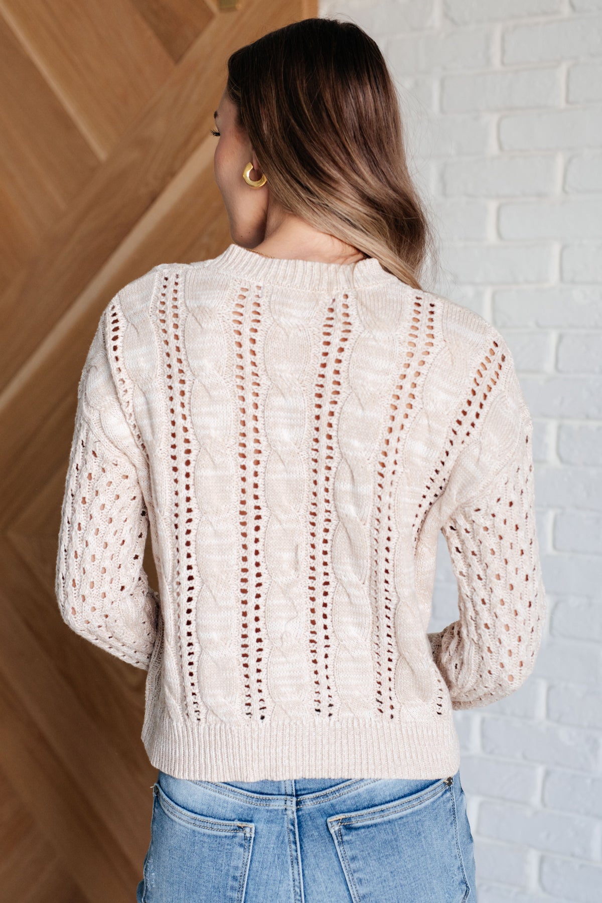 A Note of Thanks Cable Knit Sweater - 8/28/2025