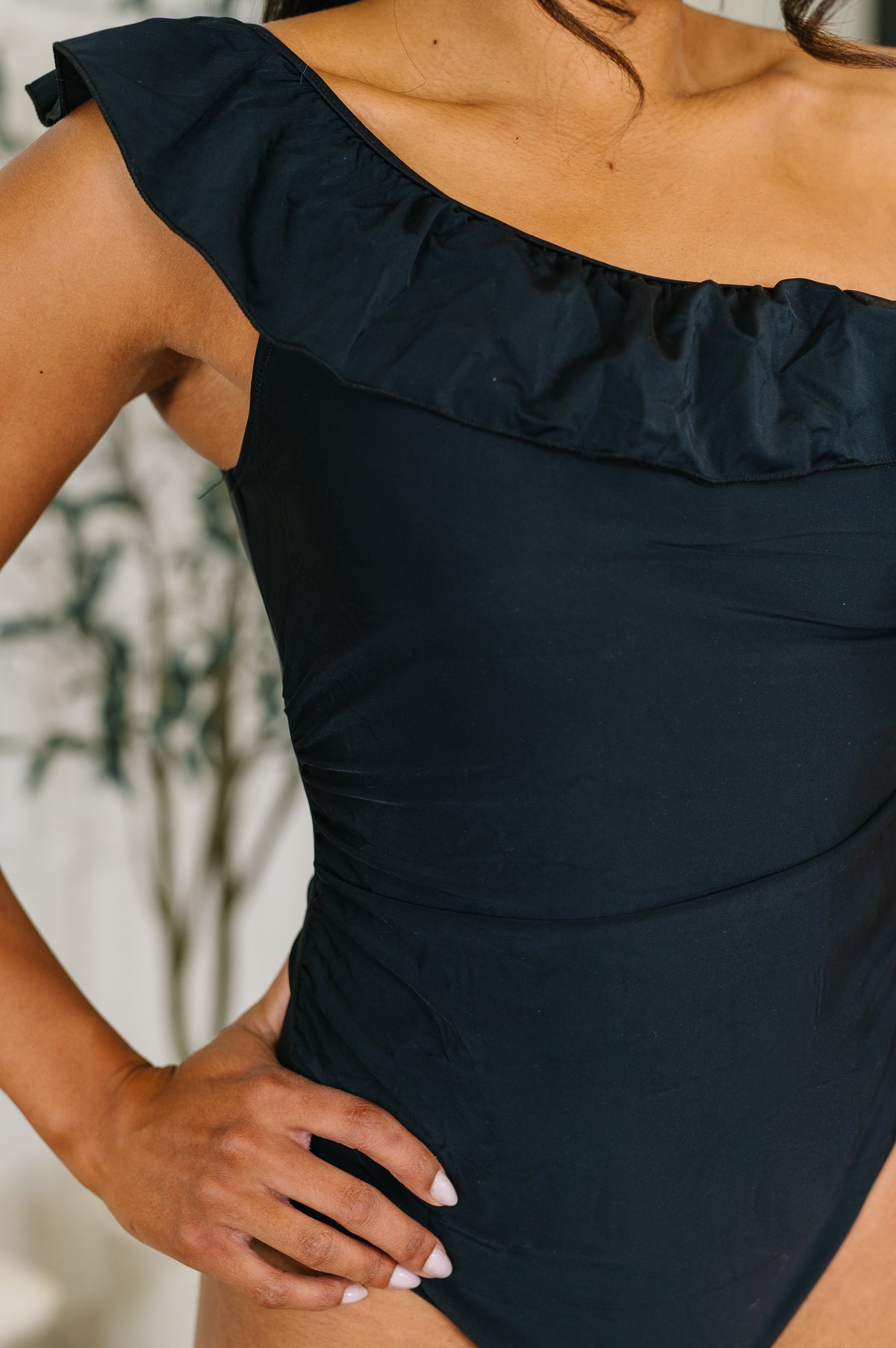 A Tan Line Happiness One Piece Swim Suit in Black - 4/17/2026