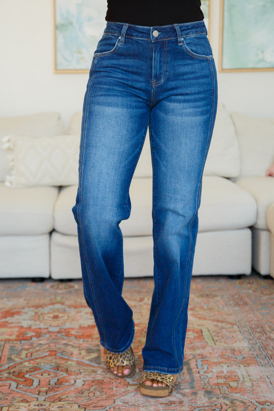 Addison Mid Rise Straight Jeans - 6/1/2023