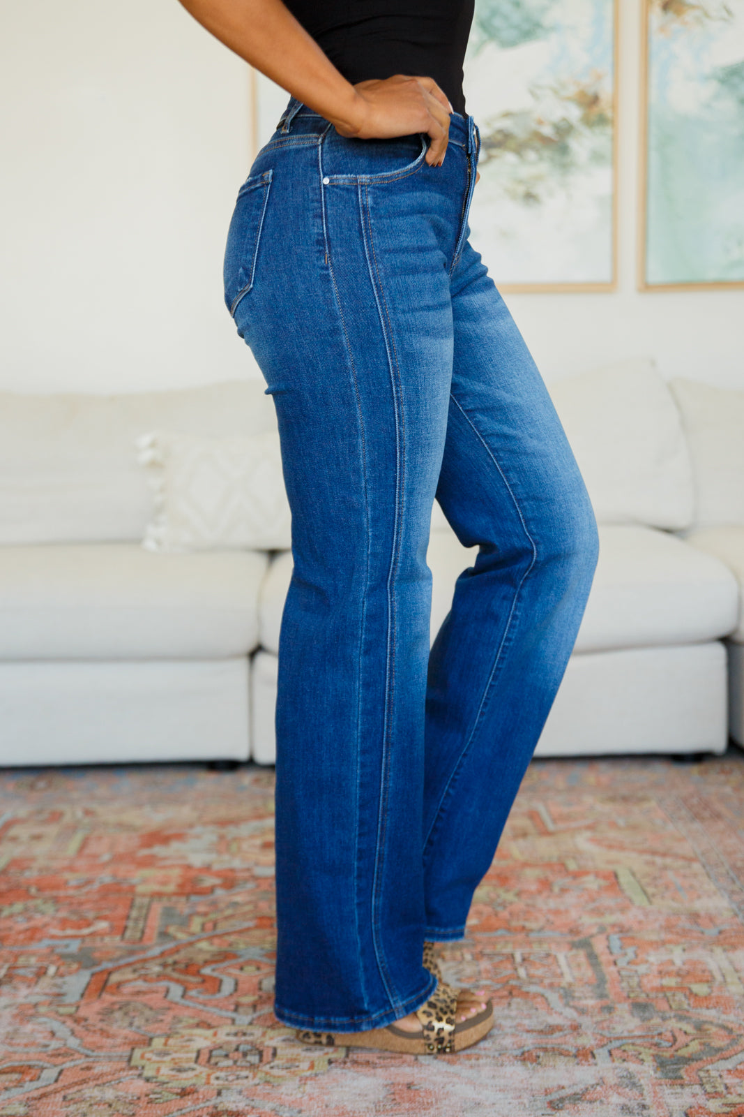Addison Mid Rise Straight Jeans - 6/1/2023