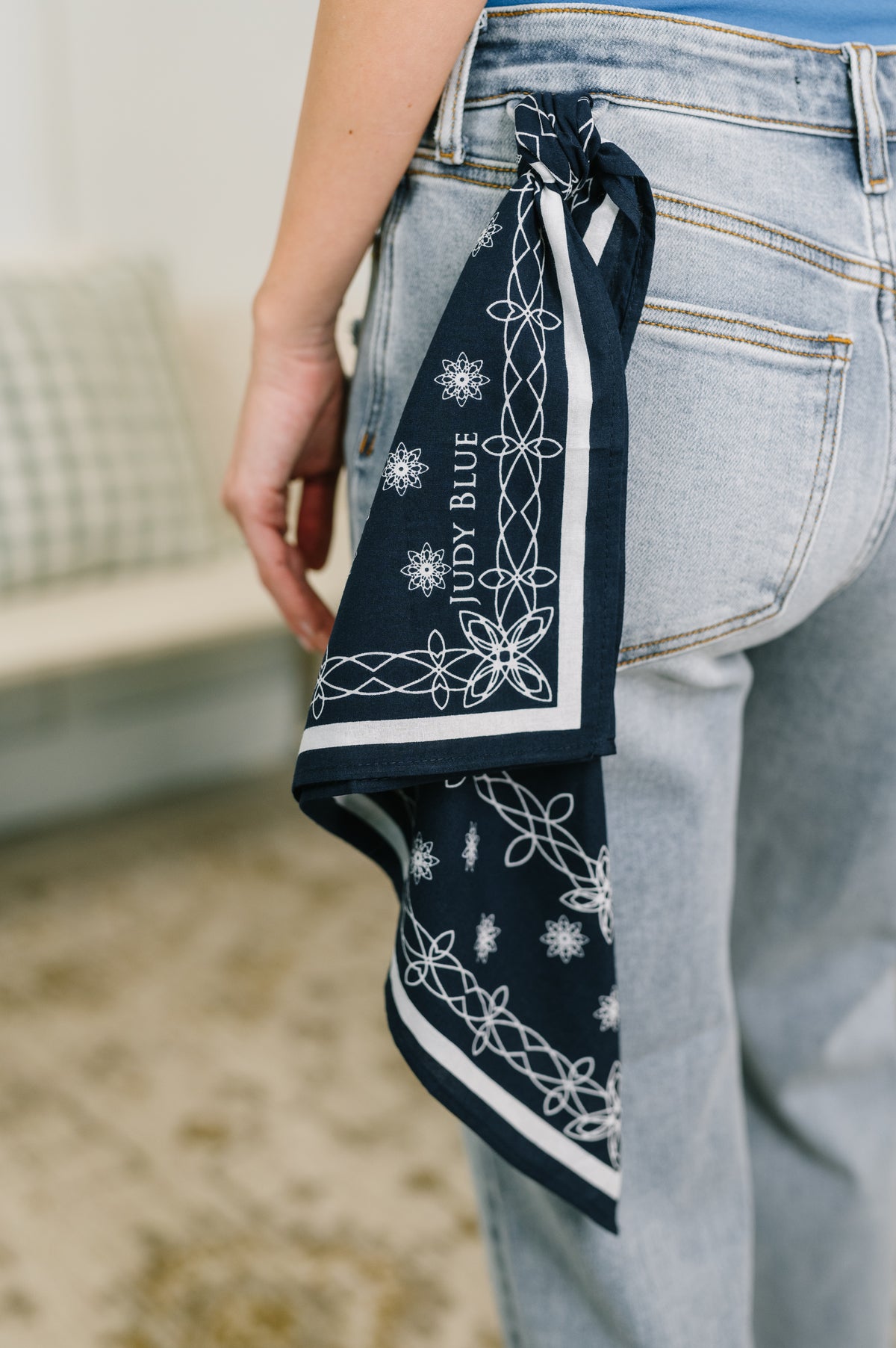 Alex Mid Rise Boyfriend Jean with Bandana Loop - 5/6/2026 NEW