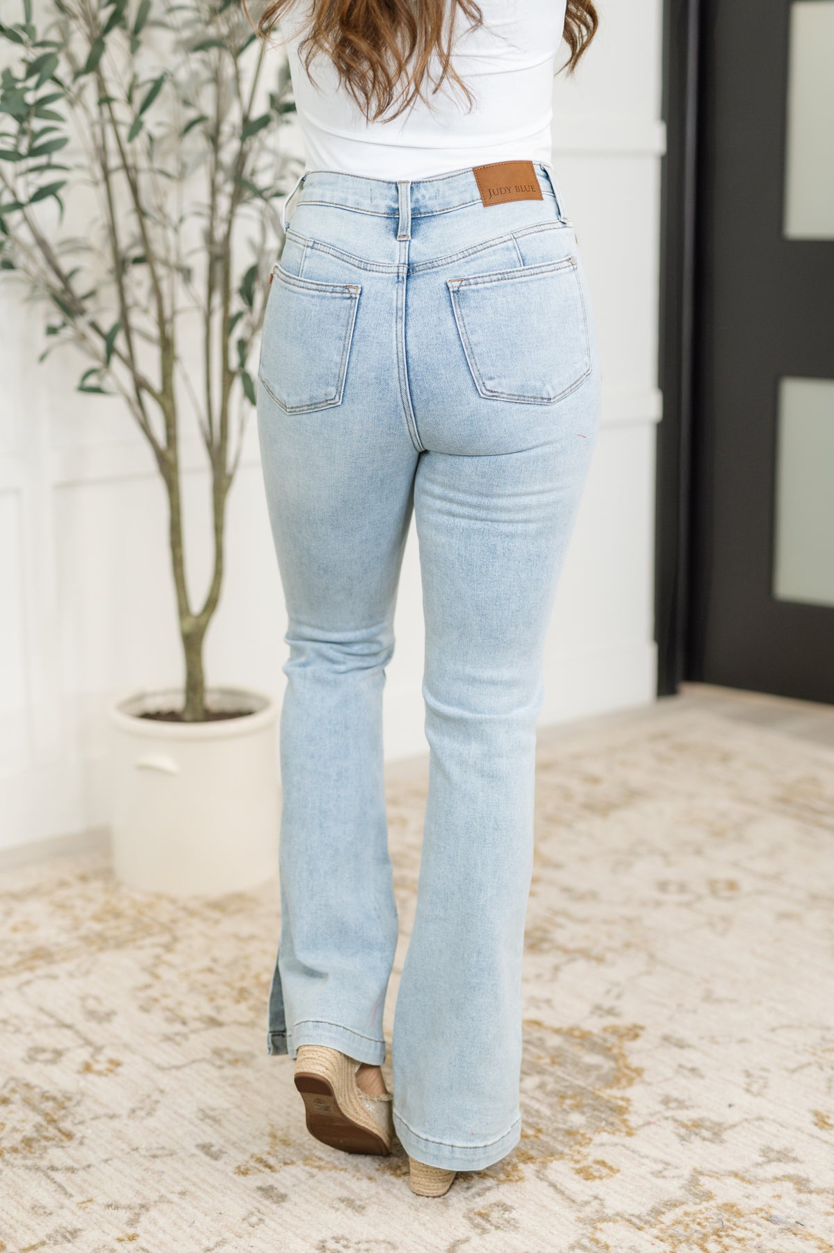Alexis High Rise Control Top Slit Hem Slim Bootcut Jeans - 5/14/2025