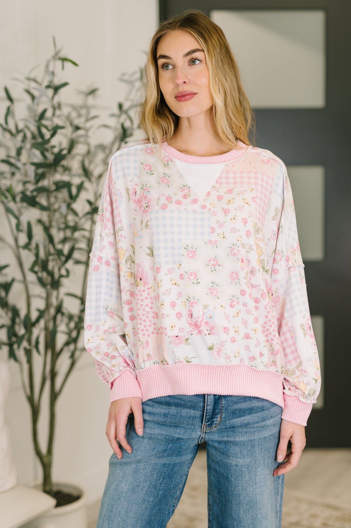 A Little Bias Printed Patchwork Top - 2/13/2026