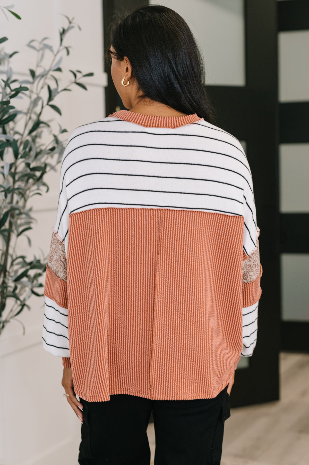 All Over the Place Color Block Relaxed Pullover - 10/17/2025