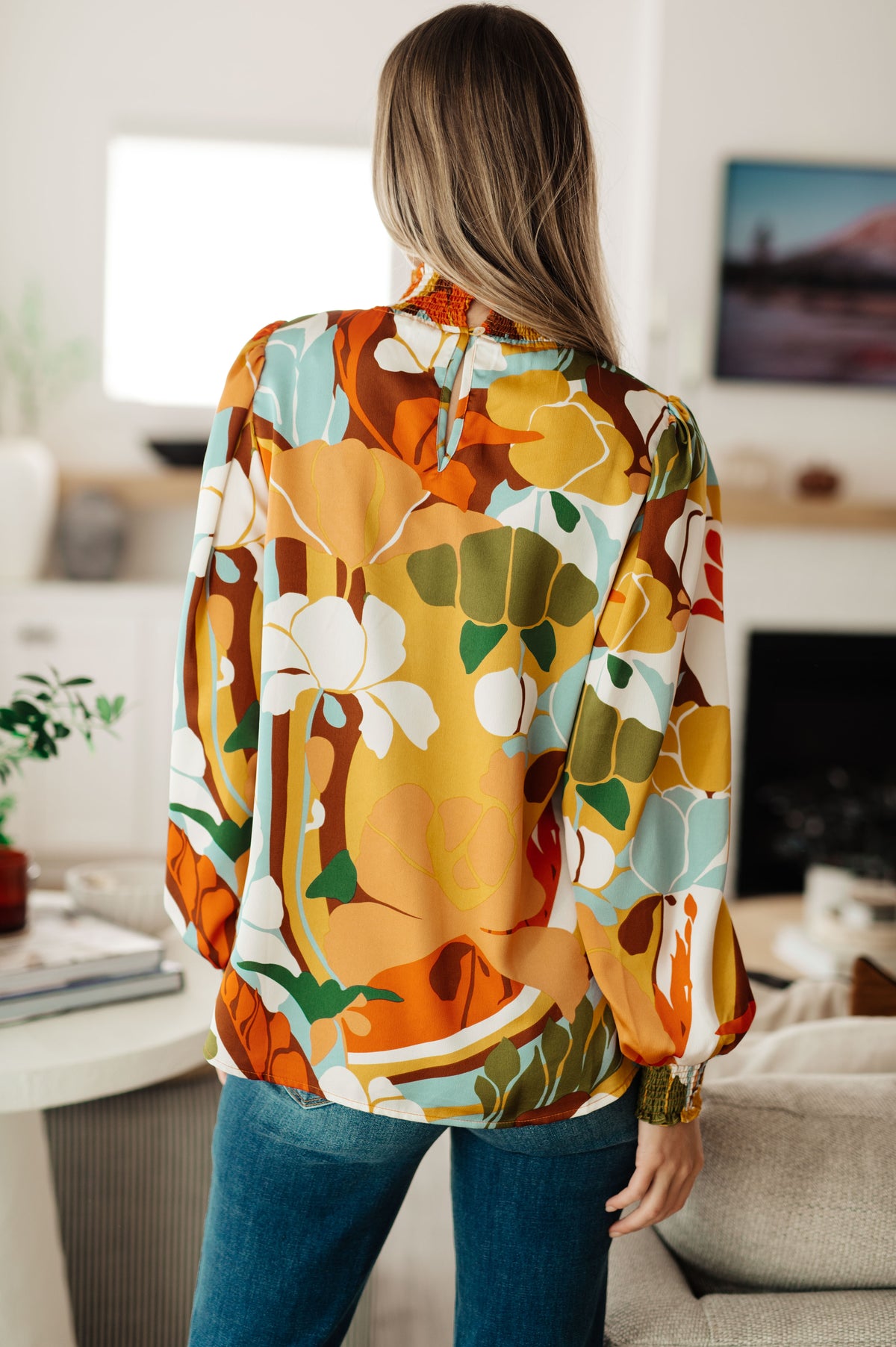 All Together Now Mock Neck Blouse - 9/2/2025