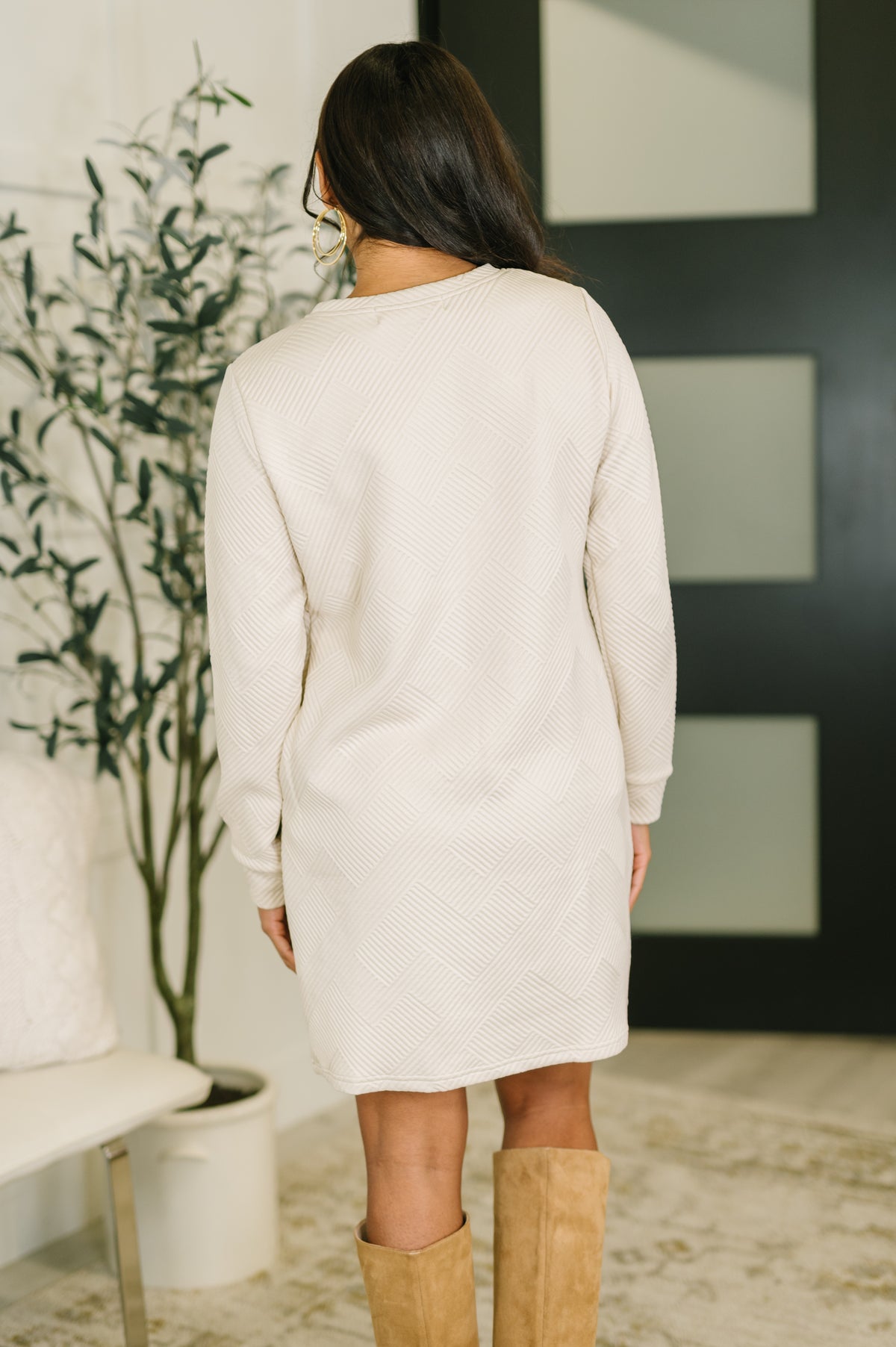All of Fall Textured Long Sleeve Dress - 1/13/2026