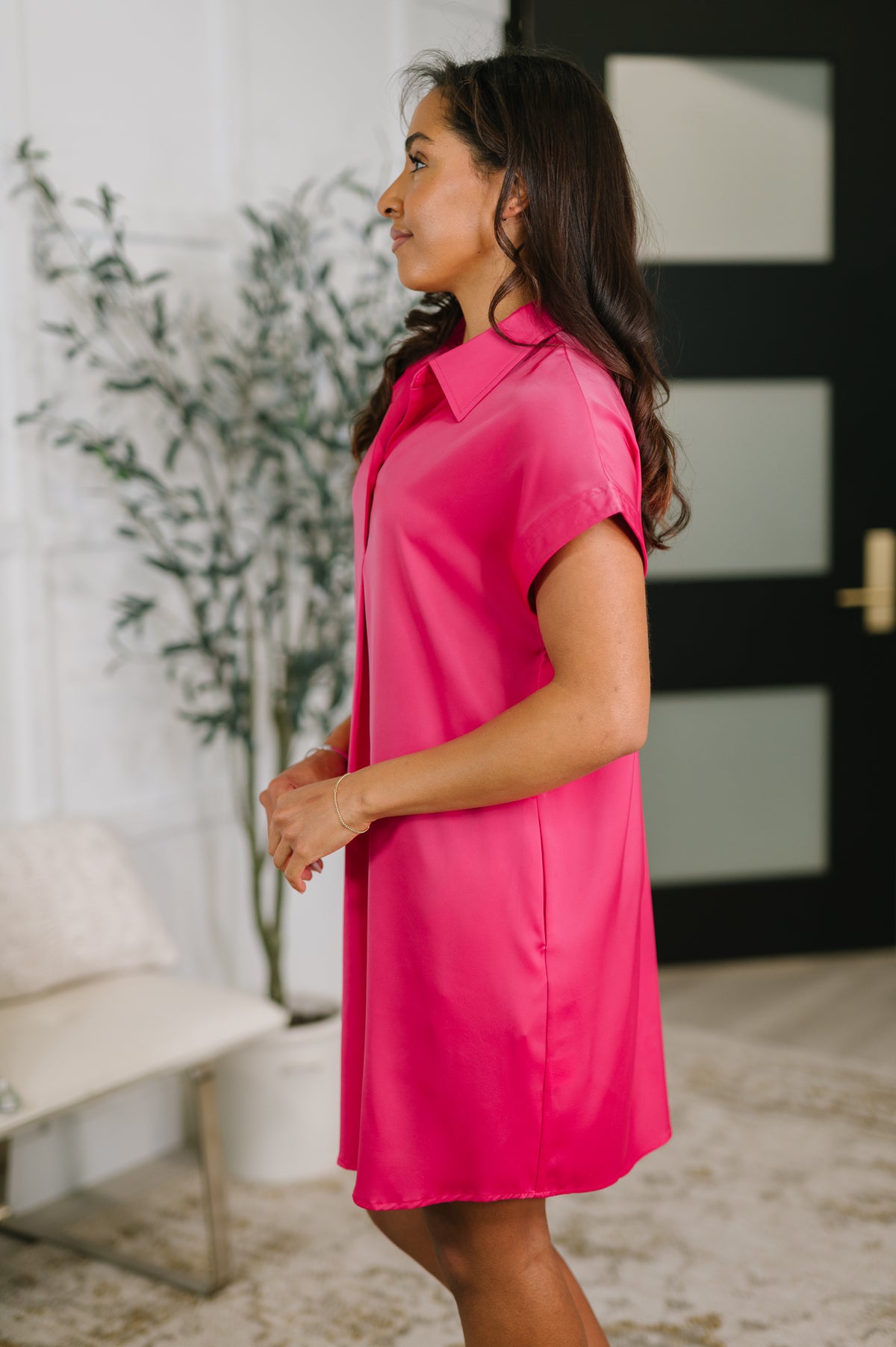 All of My Business Collared Shirt Dress - 5/5/2026 NEW
