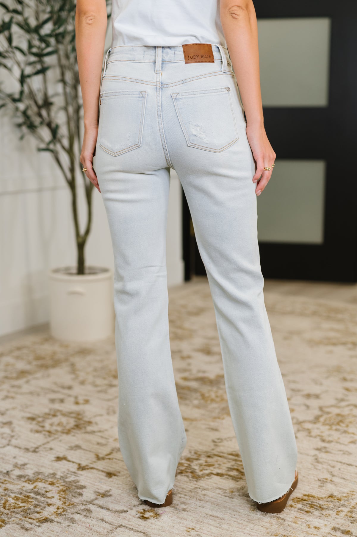 Alyse Mid Rise Destroy & Fray Hem Bootcut - 6/25/2025 NEW