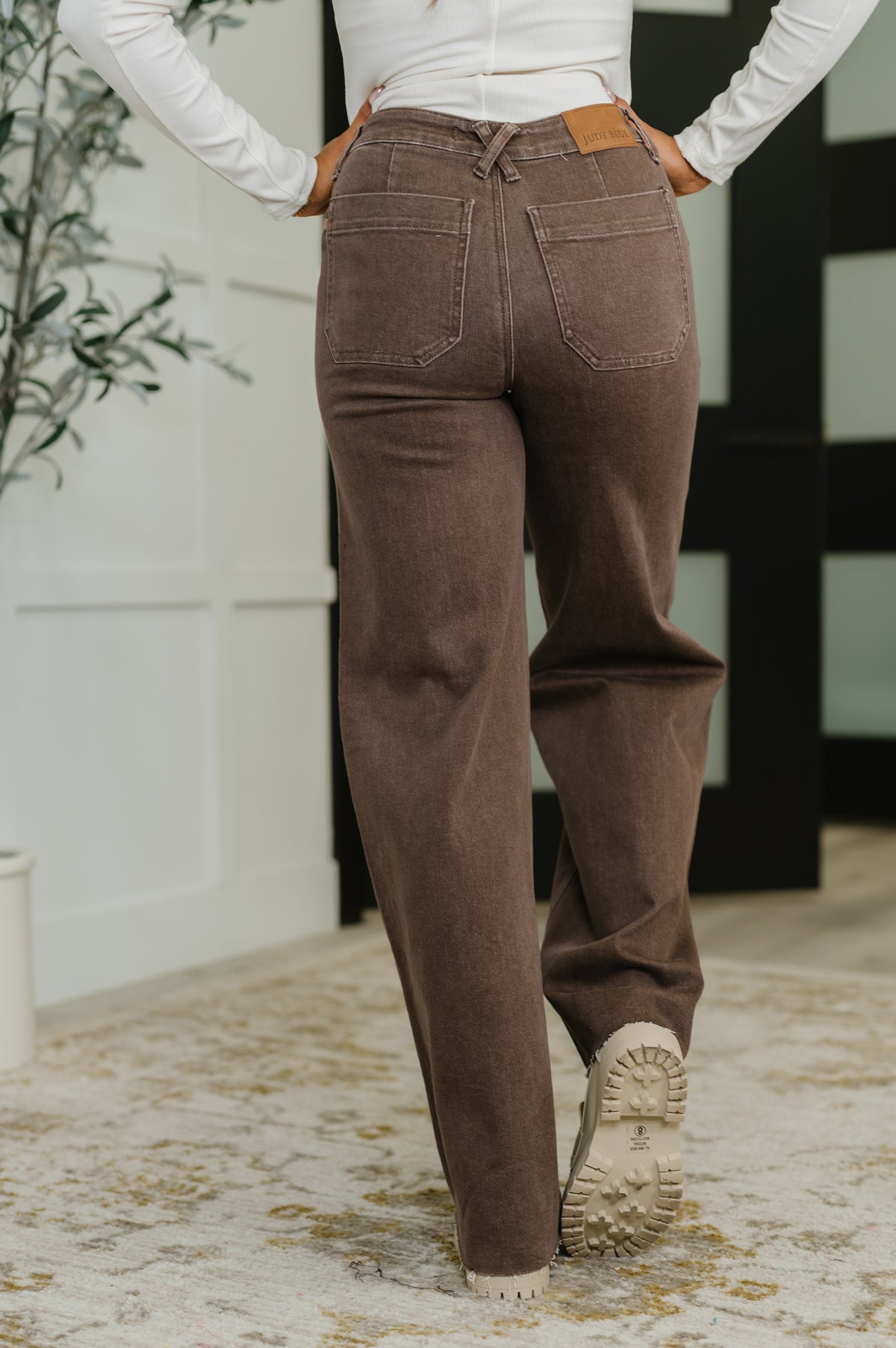 Andy High Waist Retro Wide Yarn Dyed Front Patch Pkts - 9/3/2025
