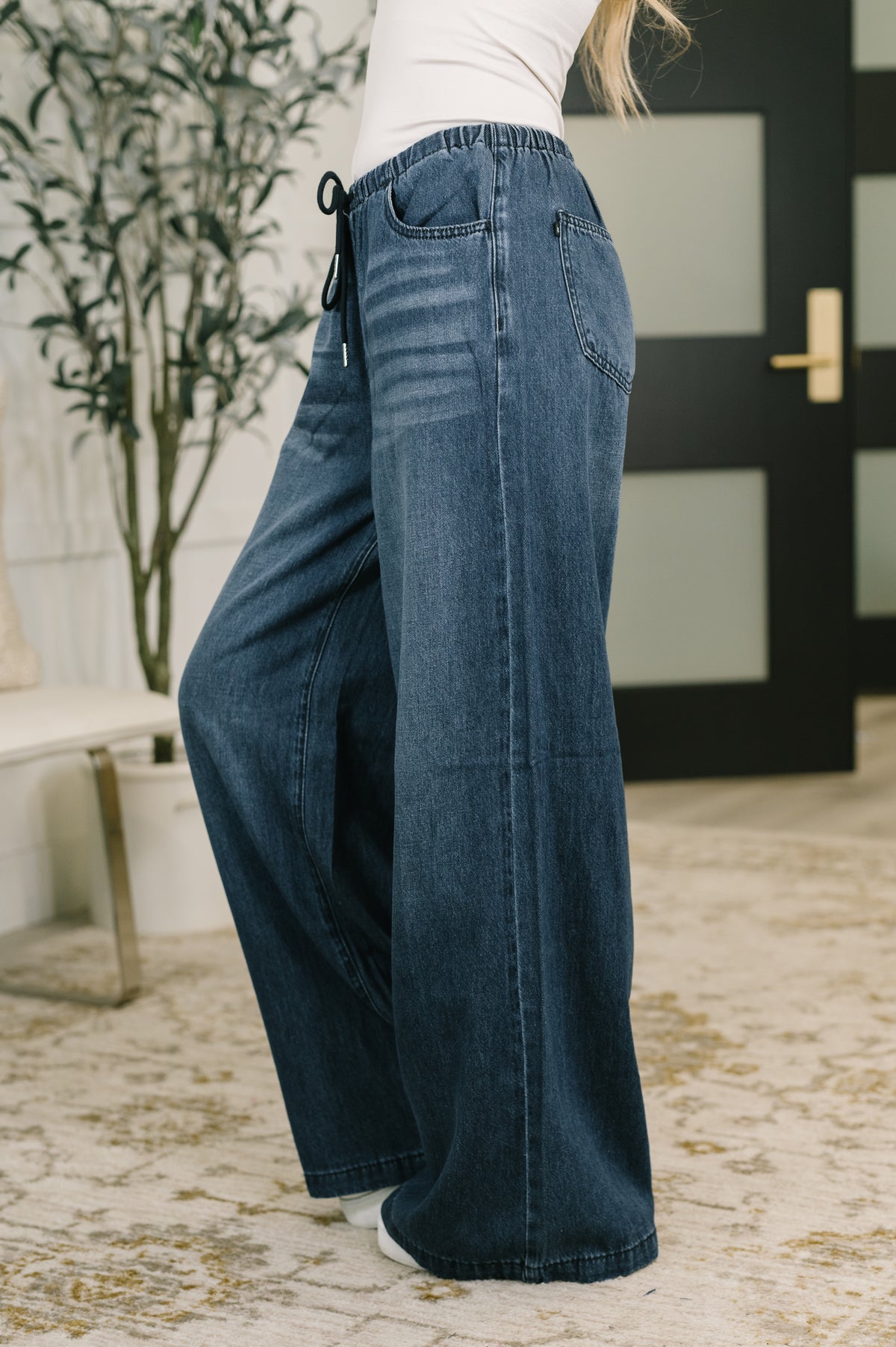 Ashley High Waist Featherweight Palazzo Jean - 8/19/2026