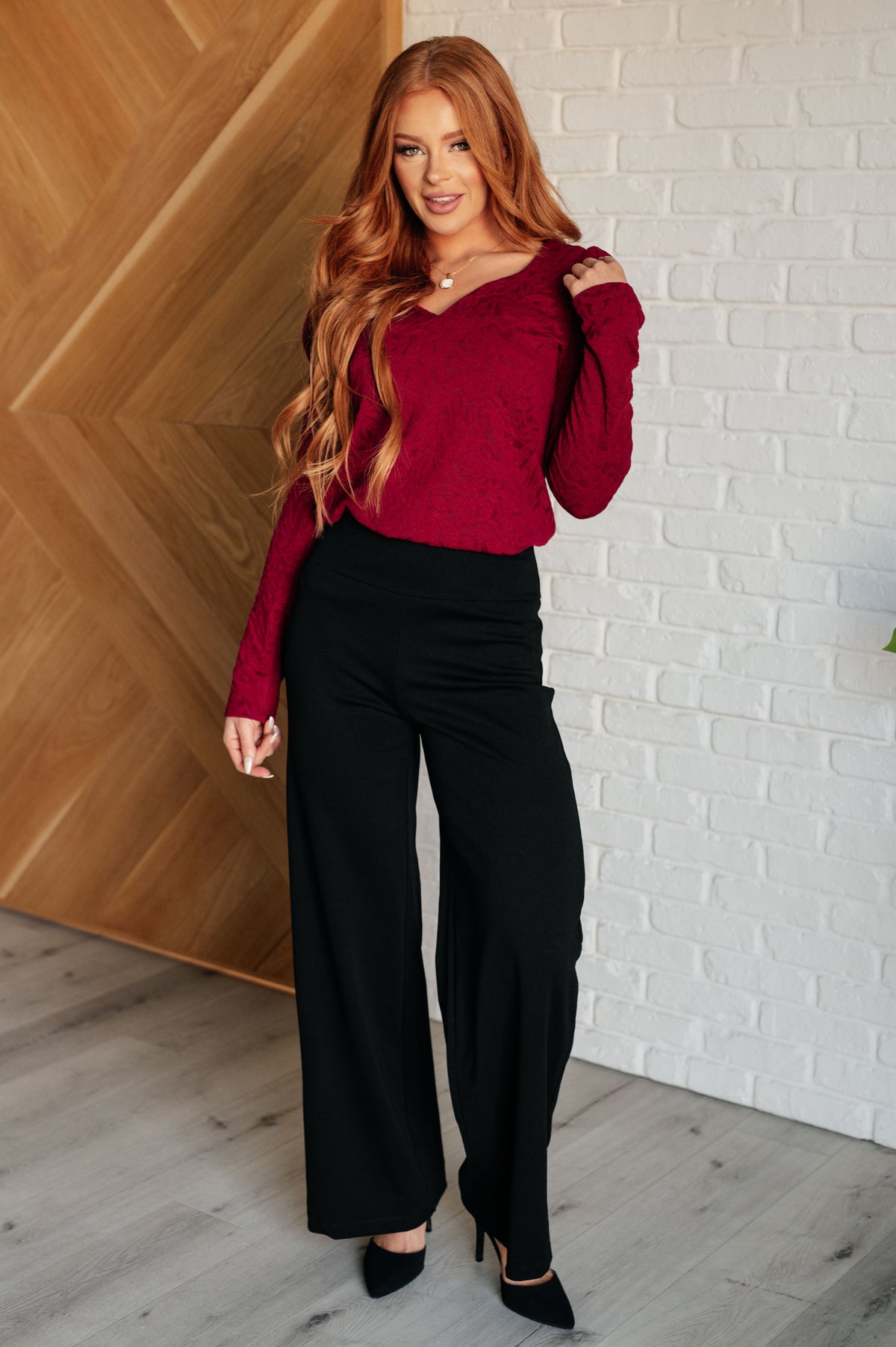 Magic Wide Leg Pants in Black - 10/24/2024